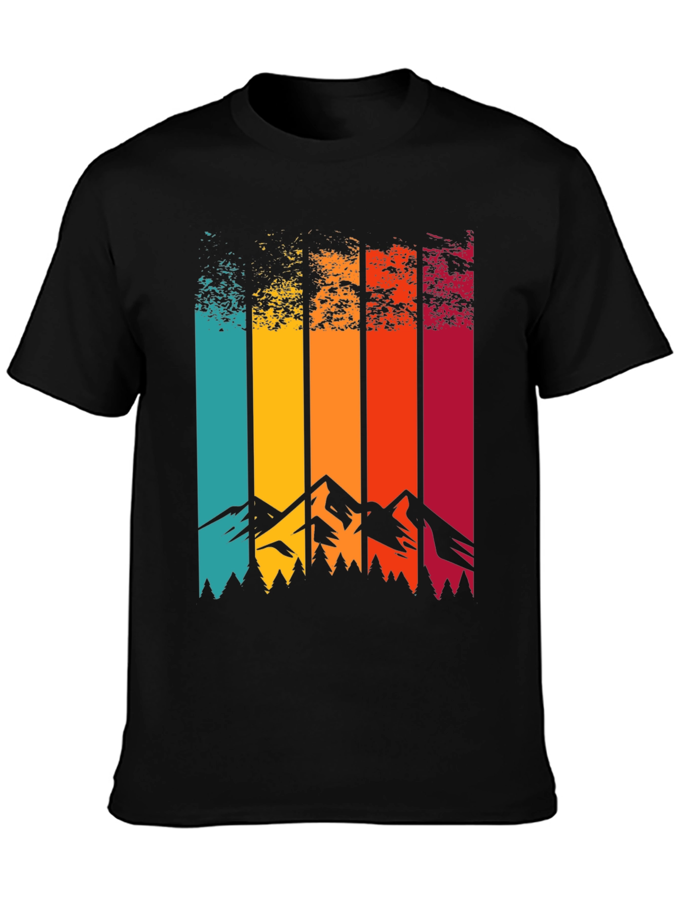 Retro Mountainscape Graphic Tee