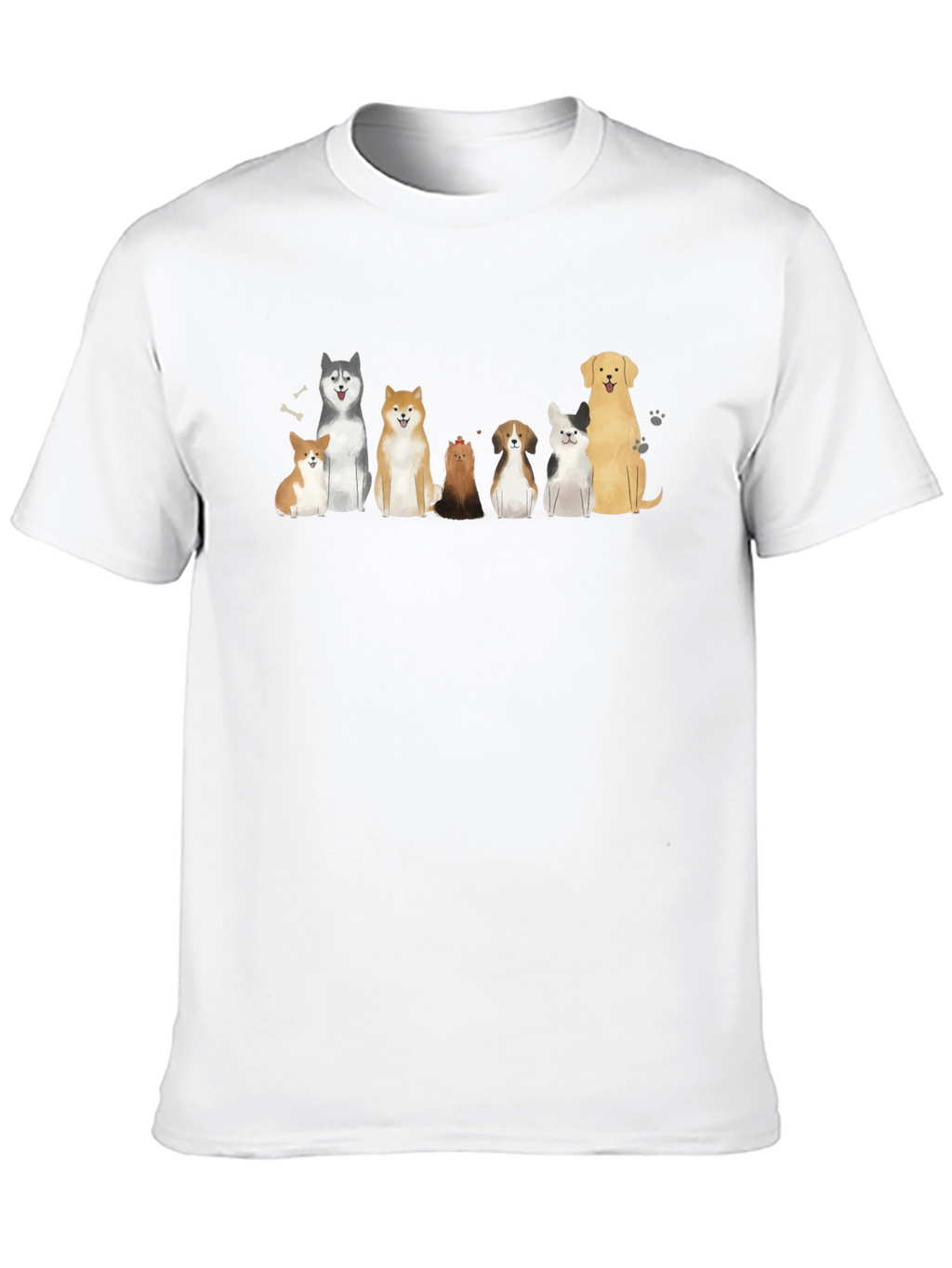 Dog Breed T-Shirt - Casual Black Tee