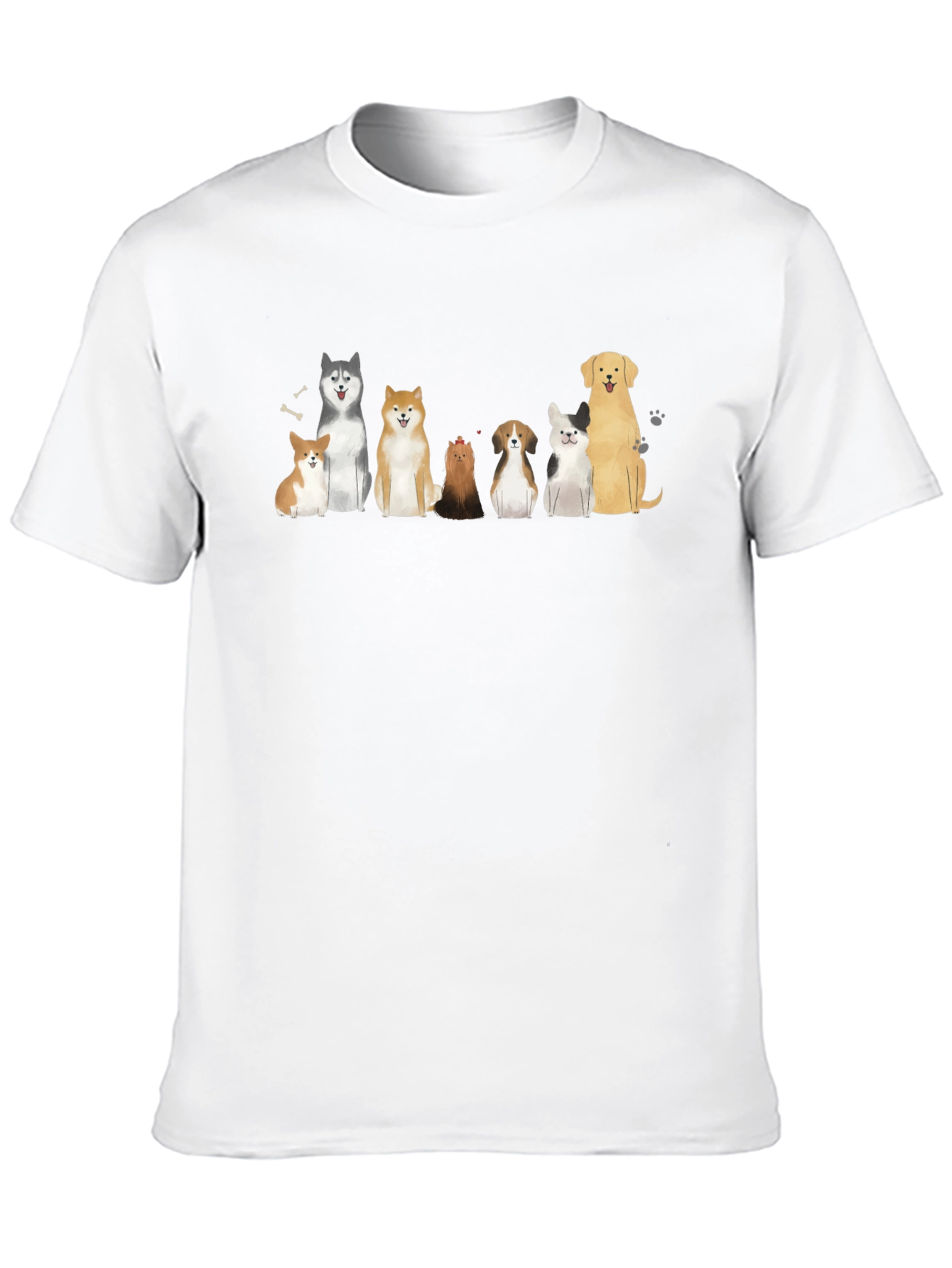 Dog Breed T-Shirt - Casual Black Tee