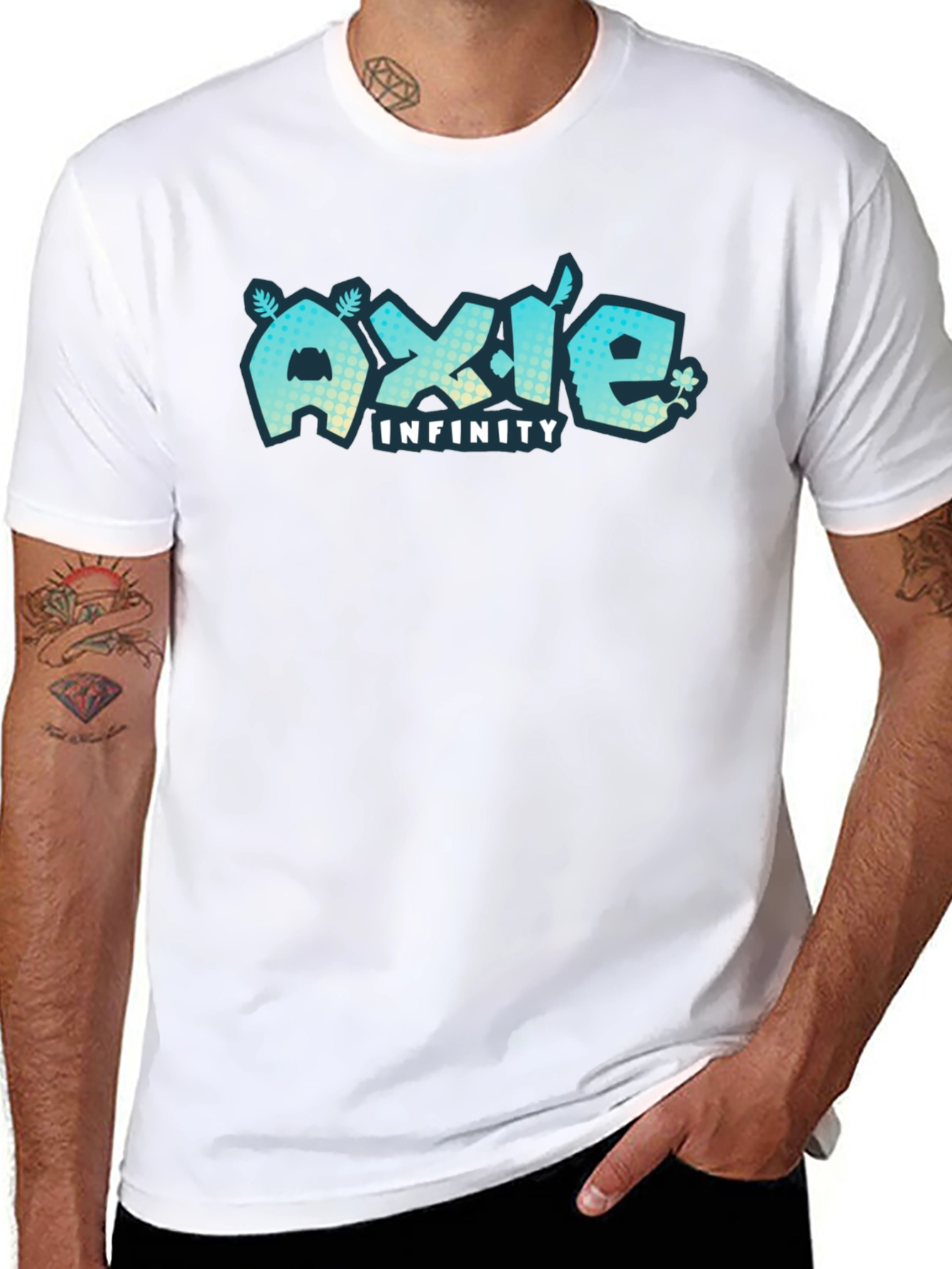Axie Infinity Black T-Shirt Gaming Design