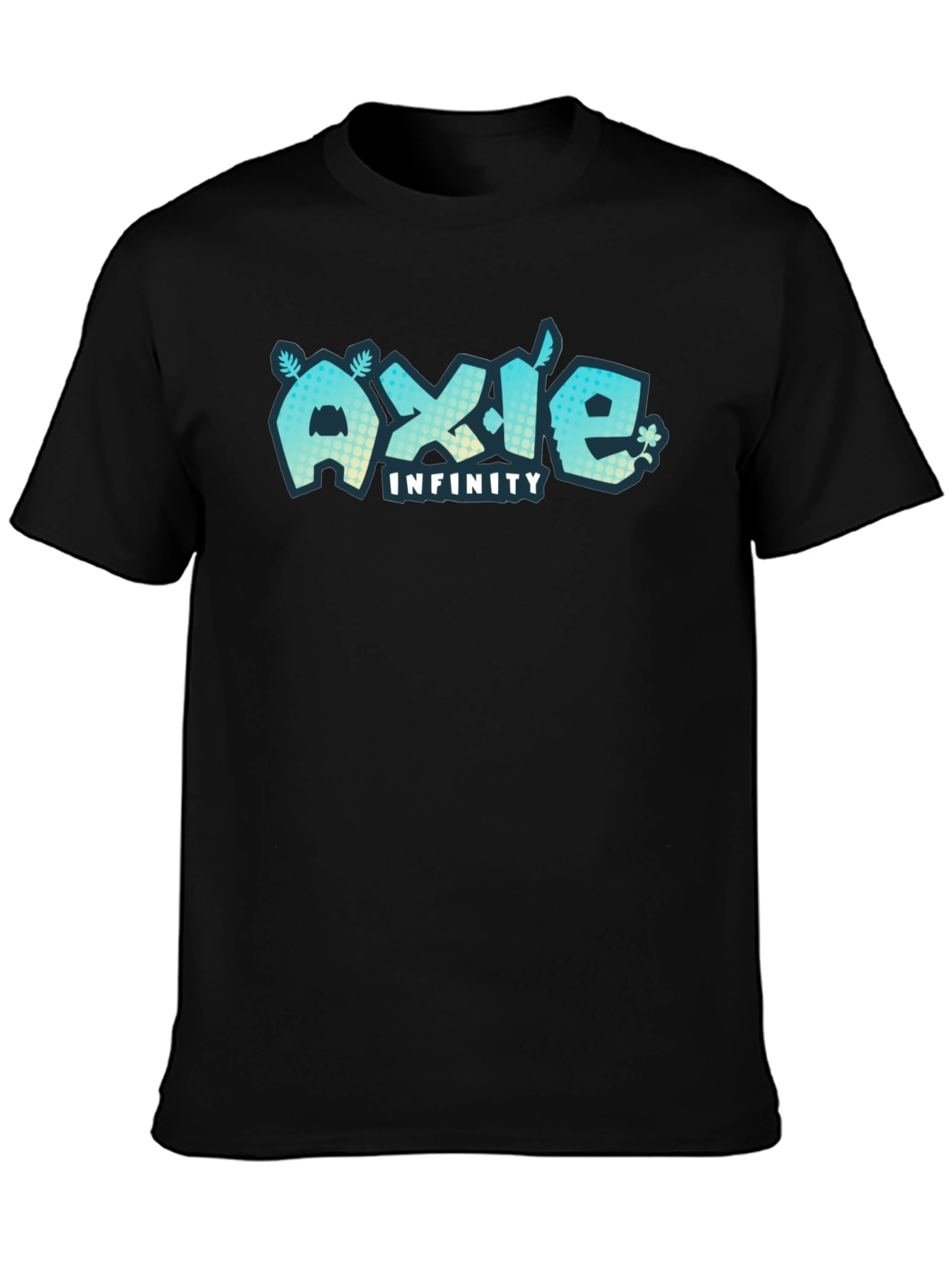 Axie Infinity Black T-Shirt Gaming Design