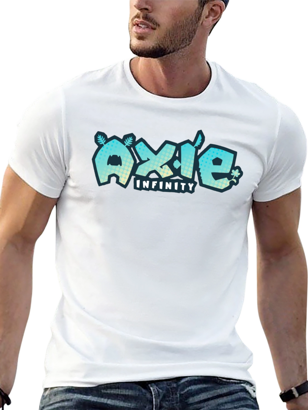 Axie Infinity Black T-Shirt Gaming Design