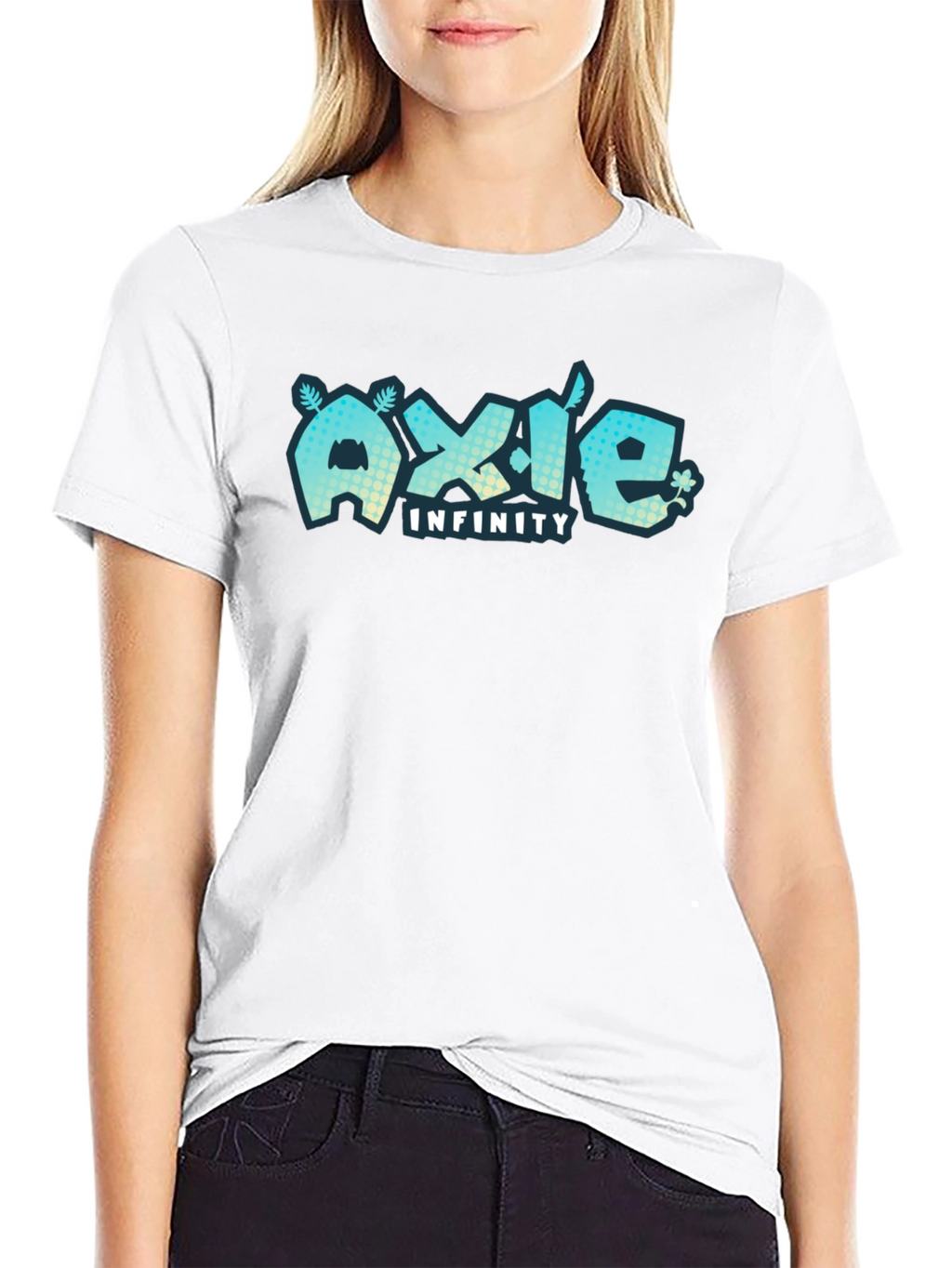 Axie Infinity Black T-Shirt Gaming Design