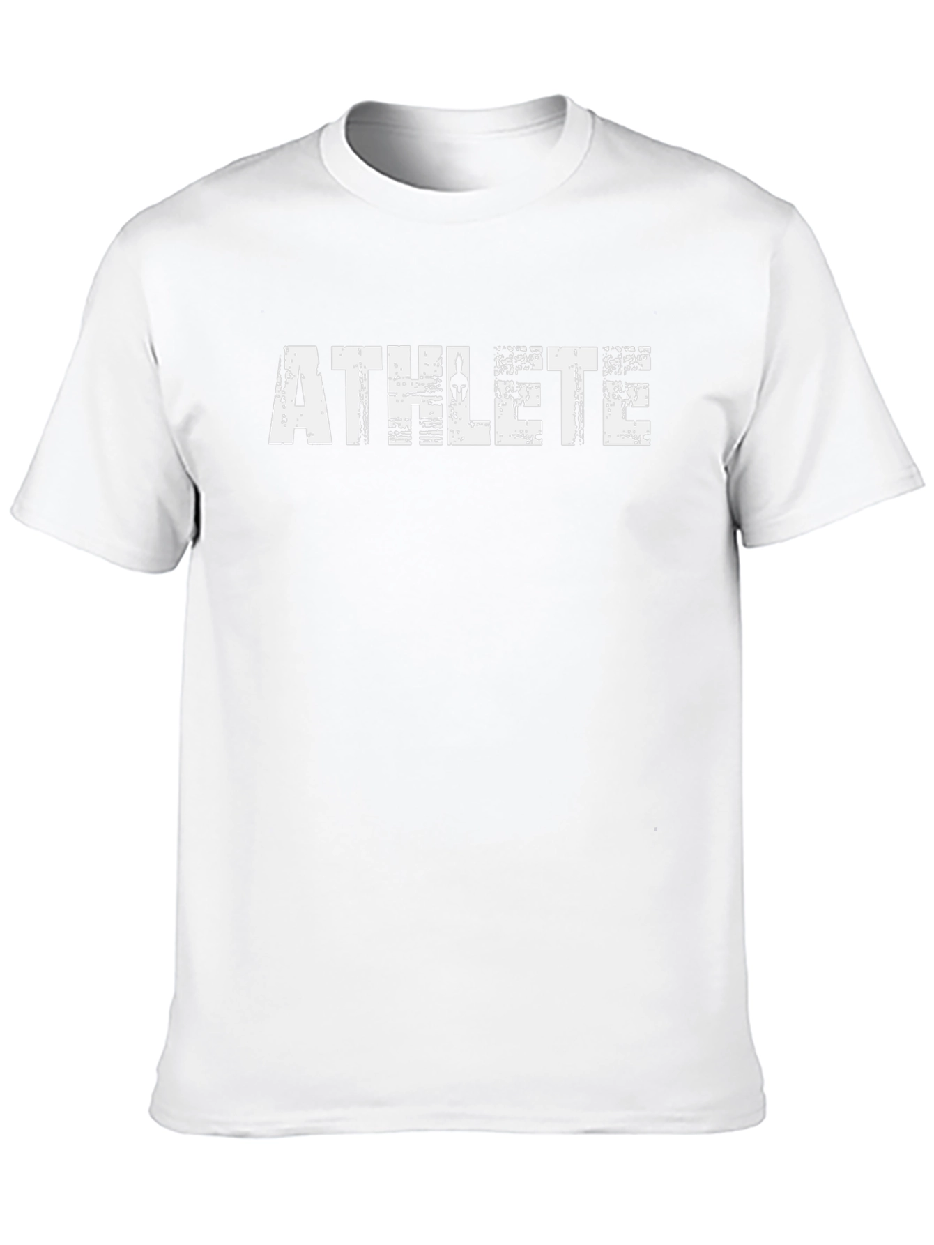 Athlete Graphic Tee - Black Cotton T-Shirt