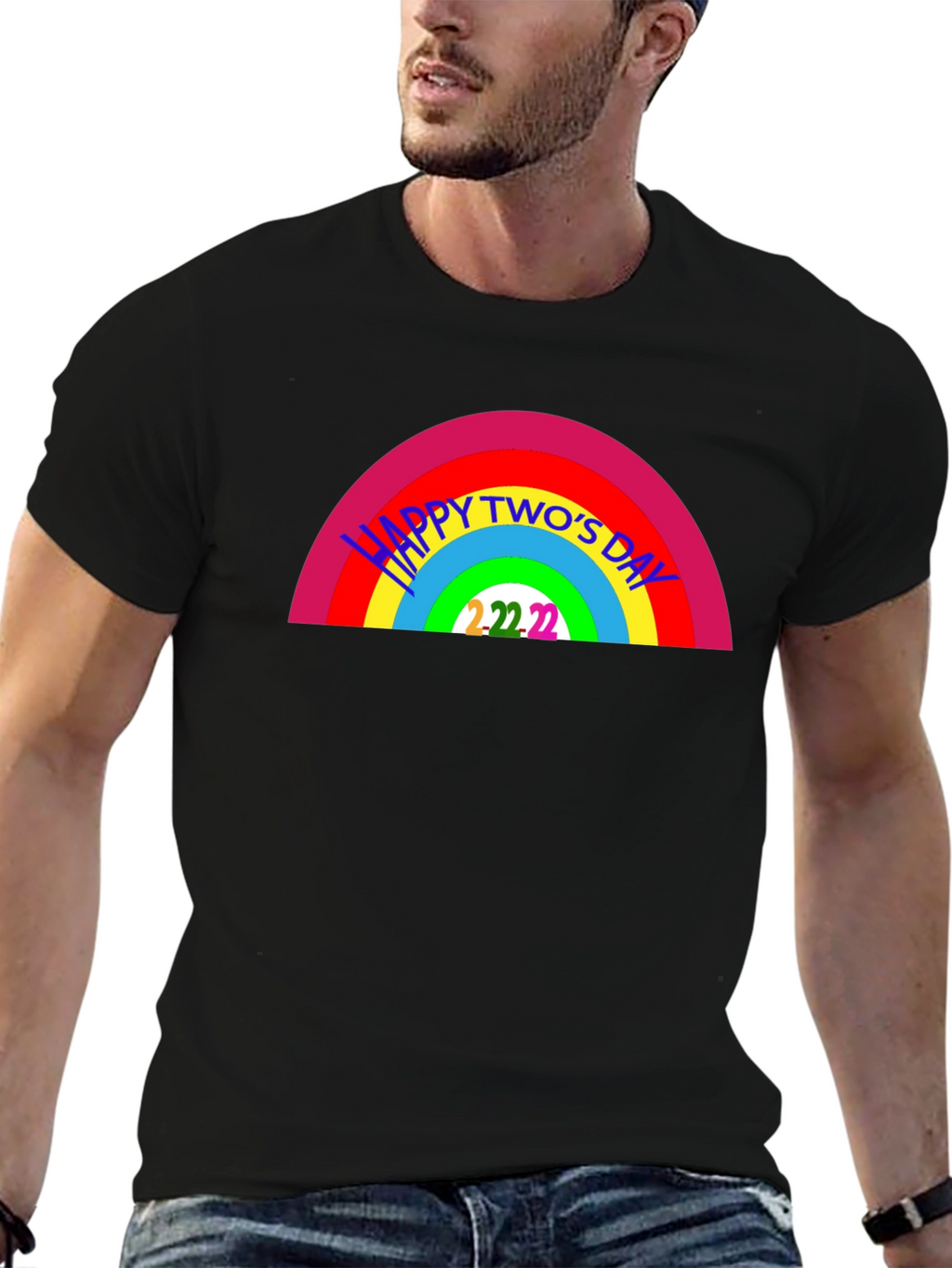 Happy Twos Day Rainbow T-Shirt - 2/22/22