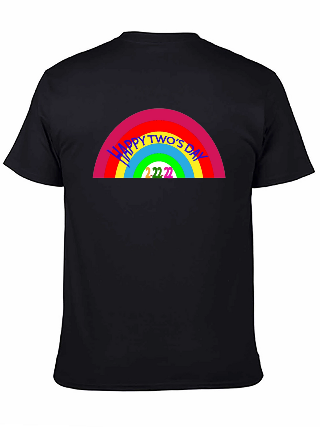 Happy Twos Day Rainbow T-Shirt - 2/22/22
