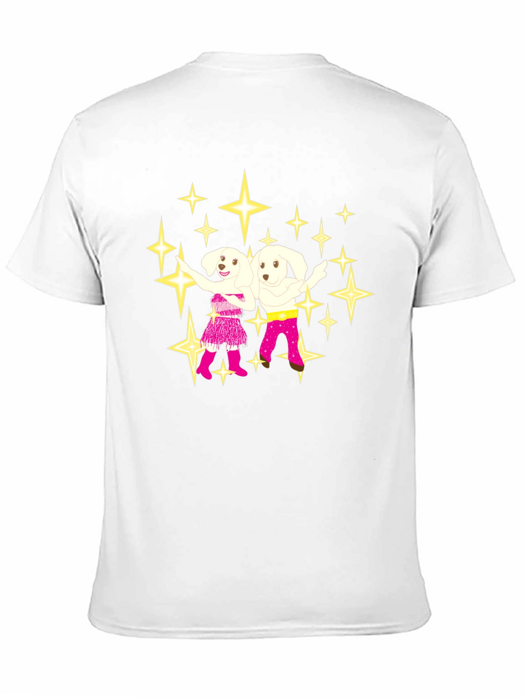 Dancing Dogs Graphic Tee - Black