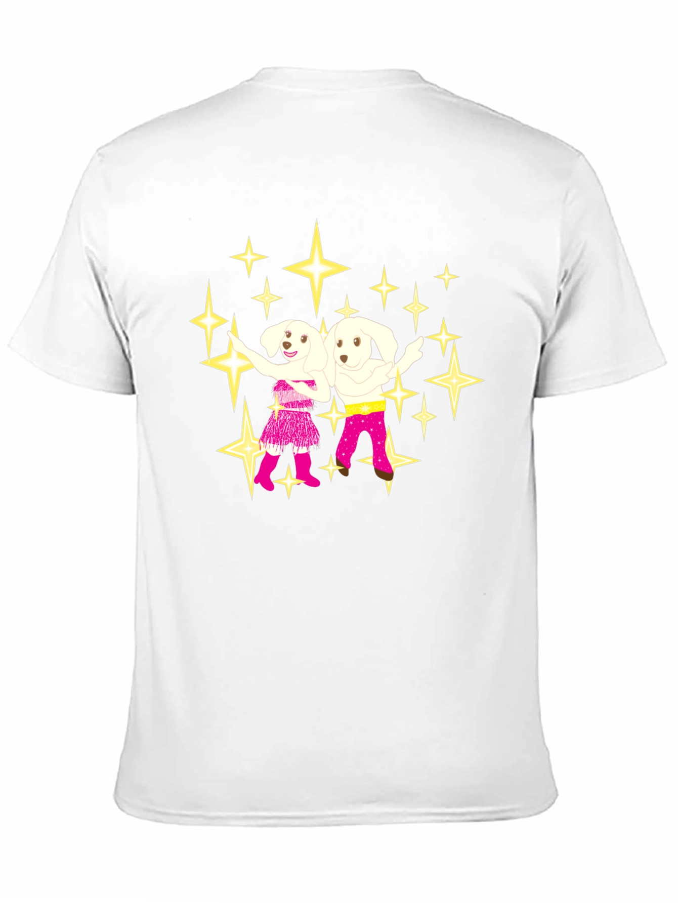 Dancing Dogs Graphic Tee - Black