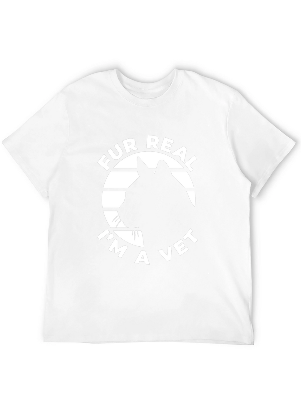 Fur Real Im A Vet Black Cat T-Shirt