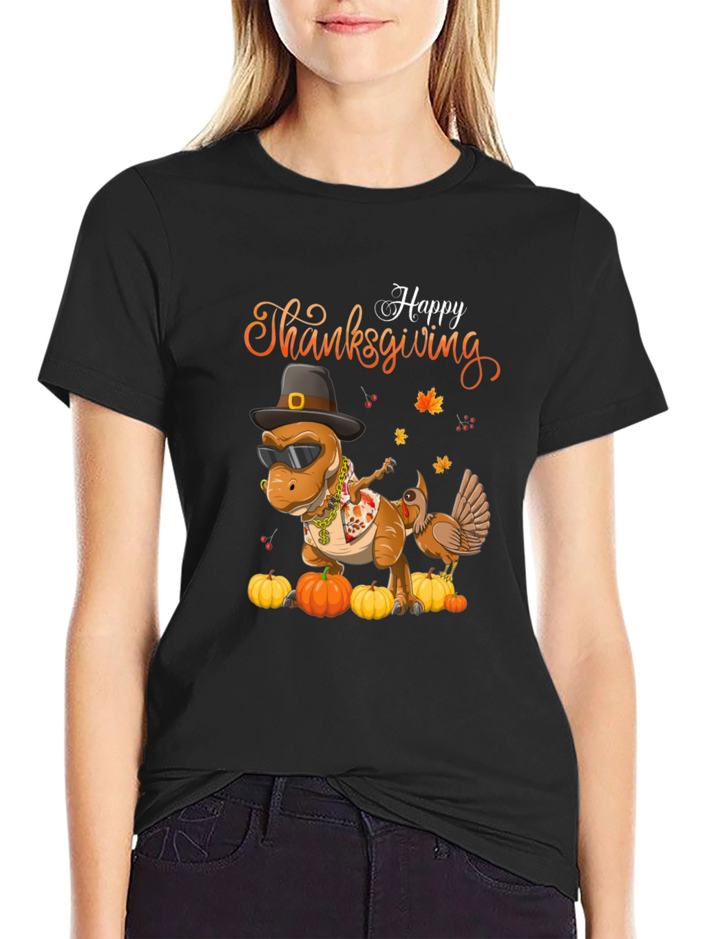 Thanksgiving Dinosaur T-Shirt
