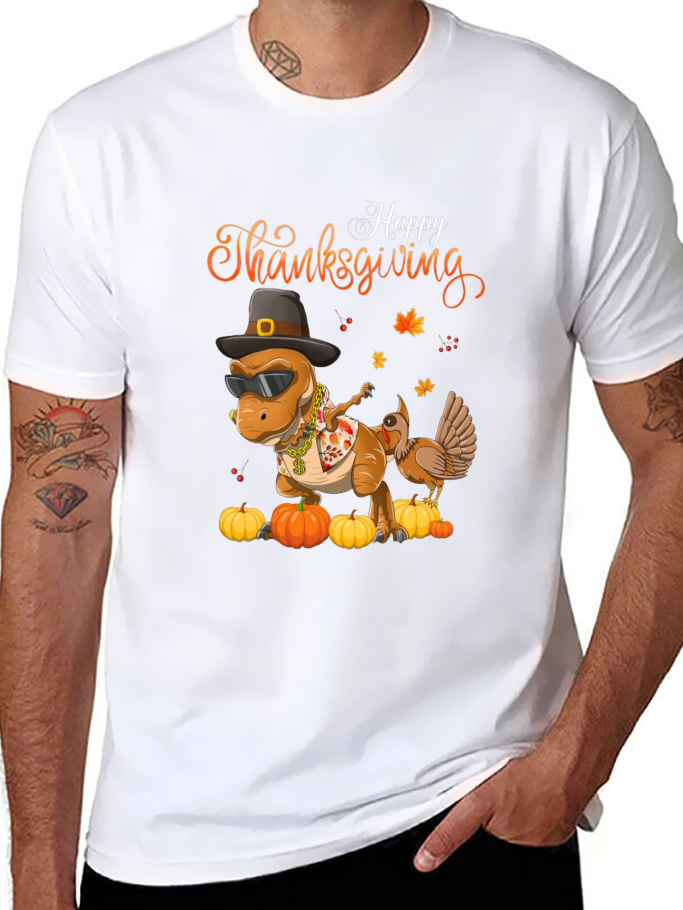 Thanksgiving Dinosaur T-Shirt