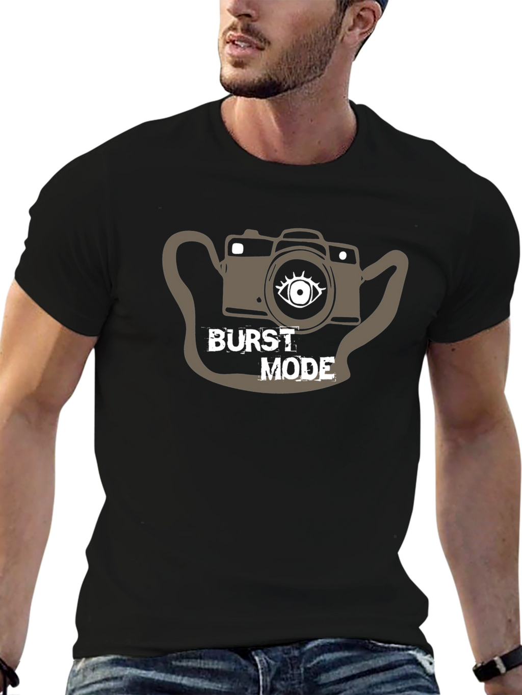 Burst Mode Camera Graphic T-Shirt