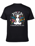 Yoga Balancing Life Graphic Tee