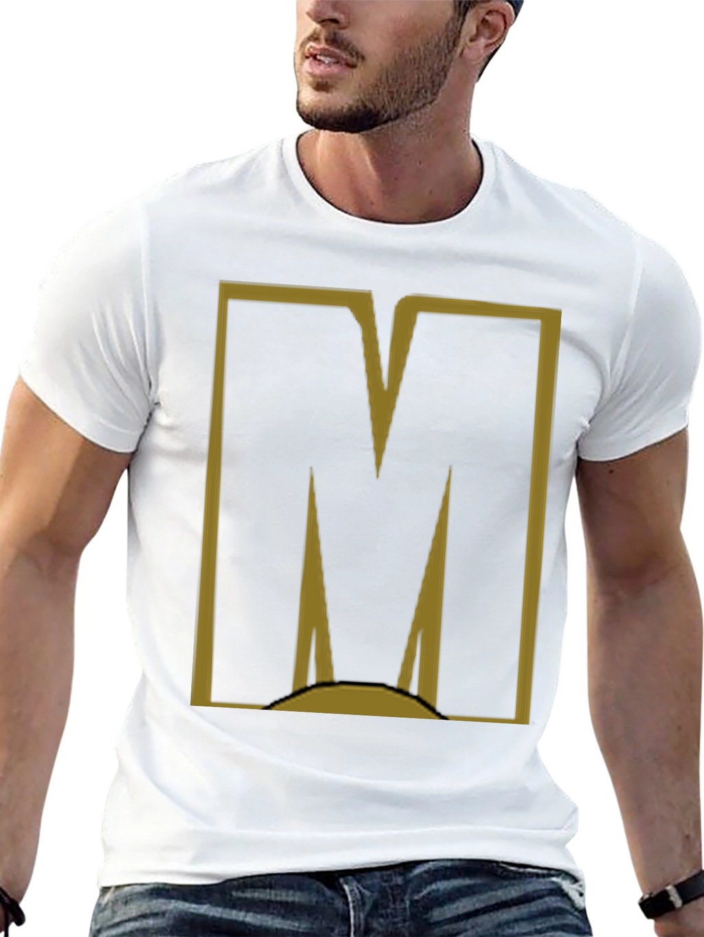 Bold M Graphic Tee - Modern Casual Style