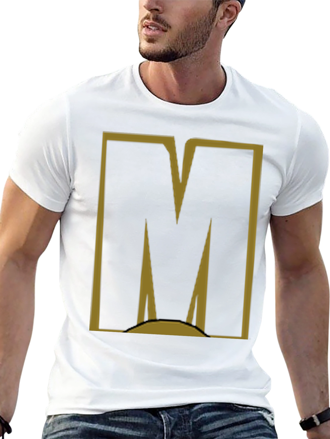 Bold M Graphic Tee - Modern Casual Style