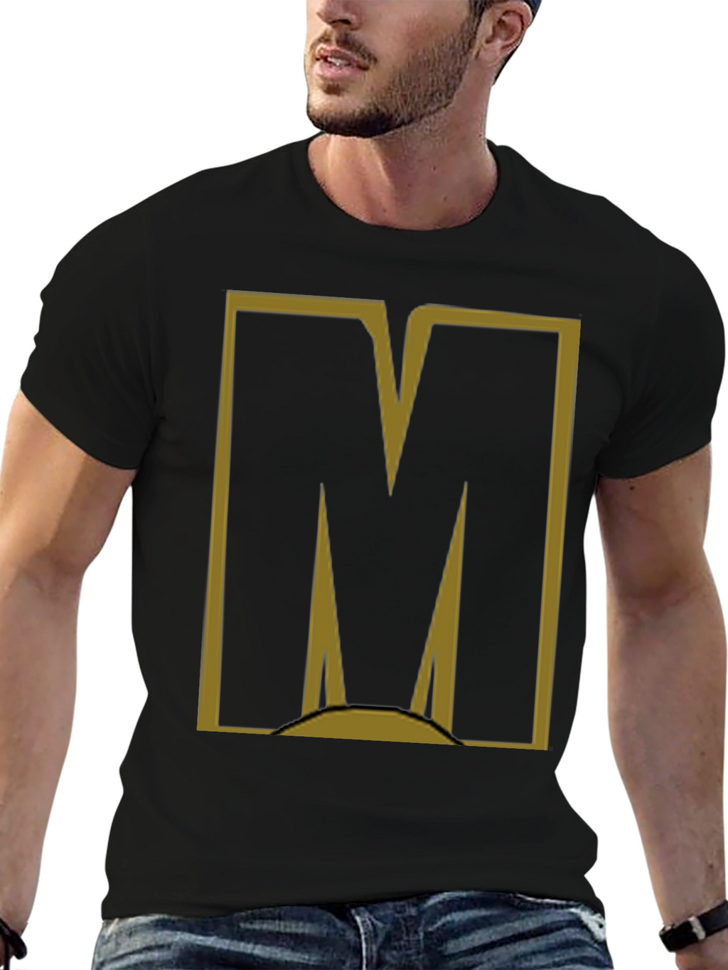 Bold M Graphic Tee - Modern Casual Style