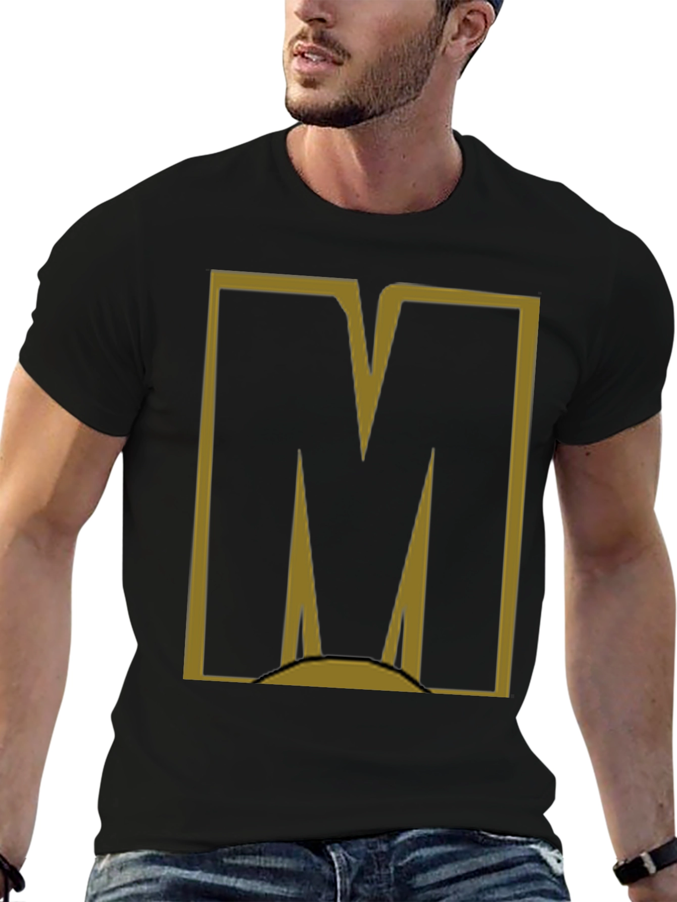 Bold M Graphic Tee - Modern Casual Style
