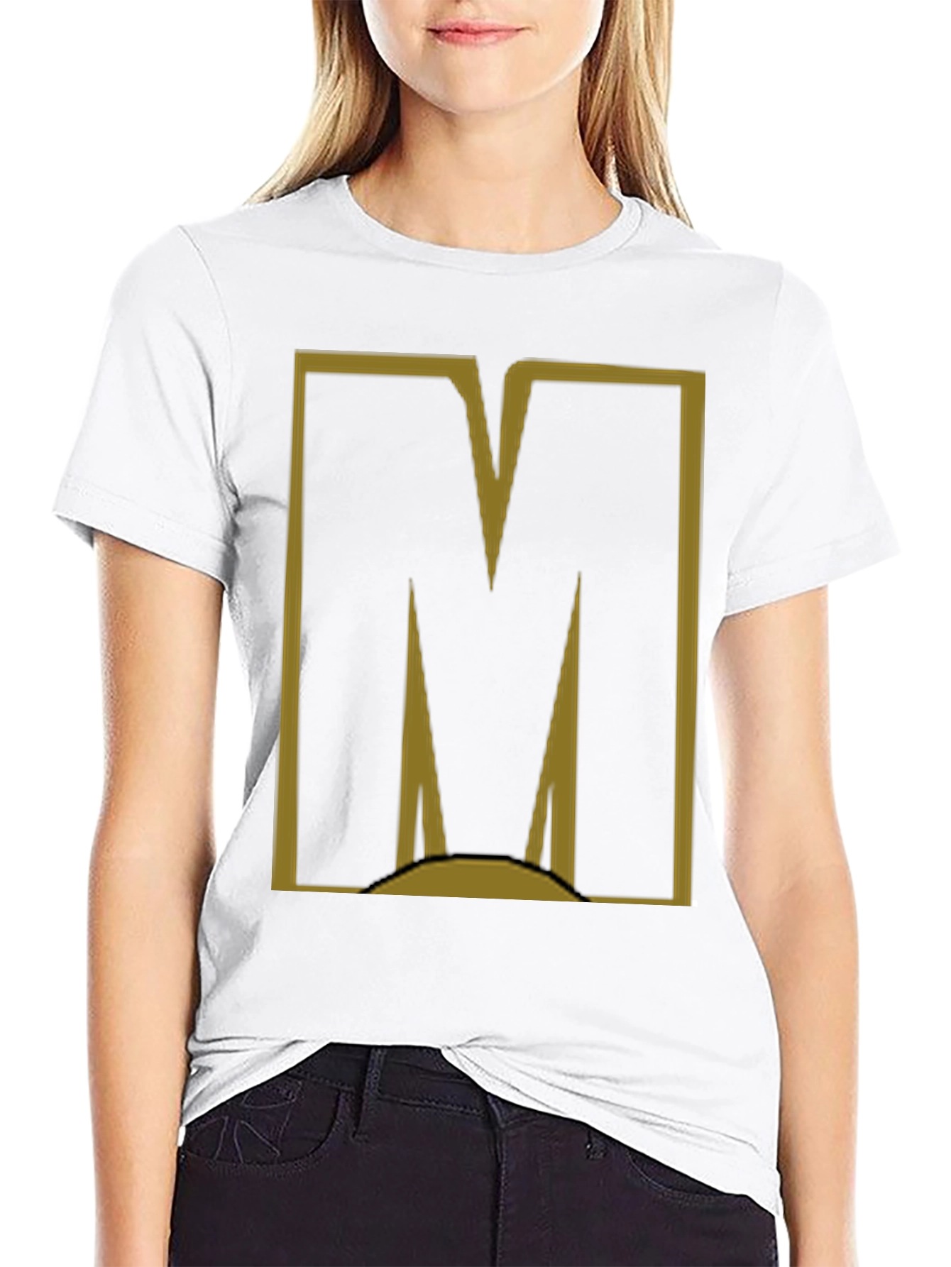 Bold M Graphic Tee - Modern Casual Style