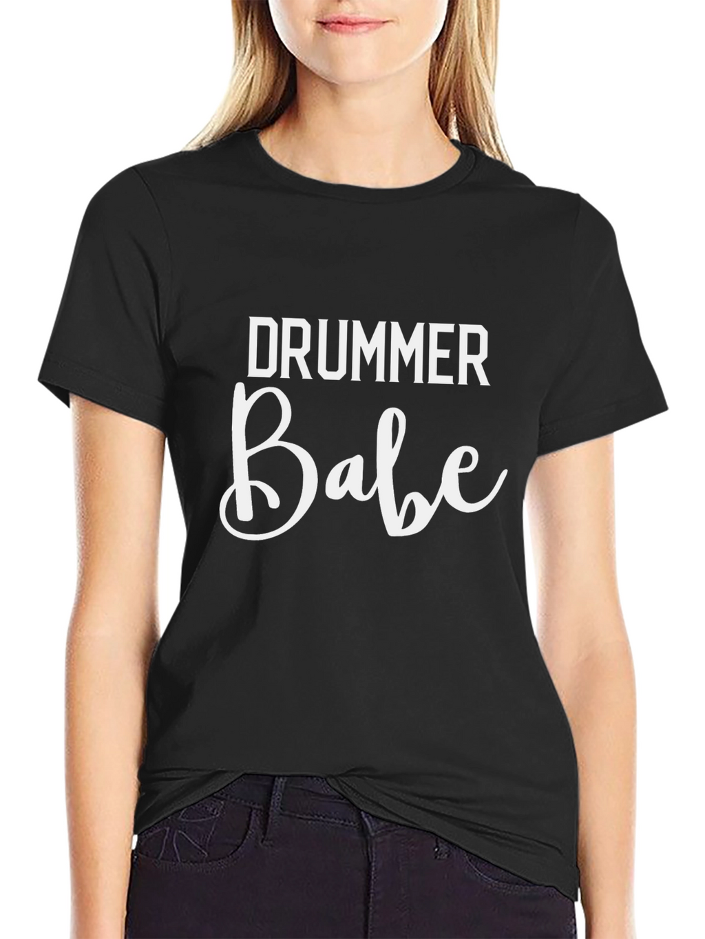 Drummer Babe Graphic Tee - Music Lover T-Shirt