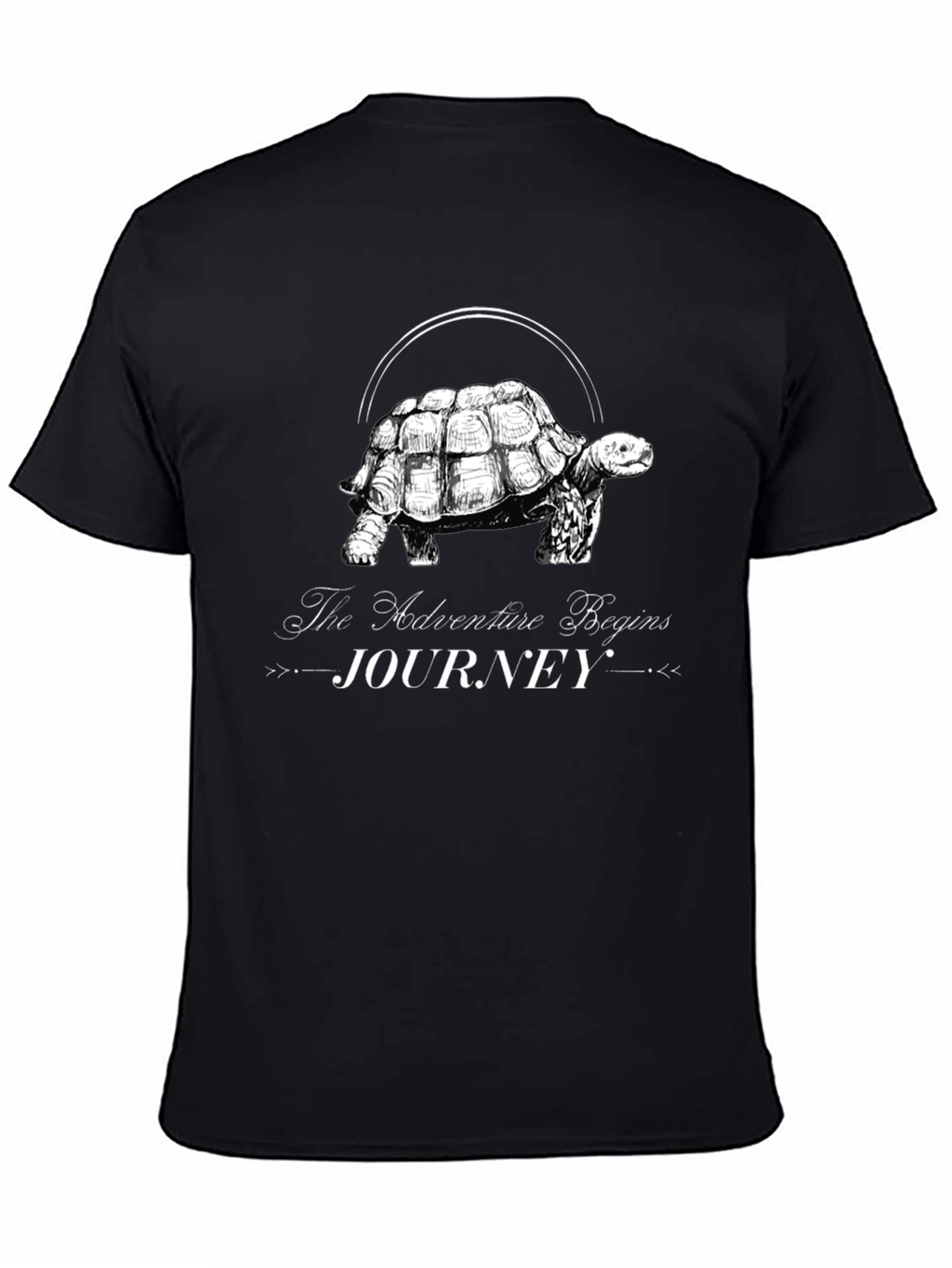 Adventure Begins Journey Turtle Graphic Tee
