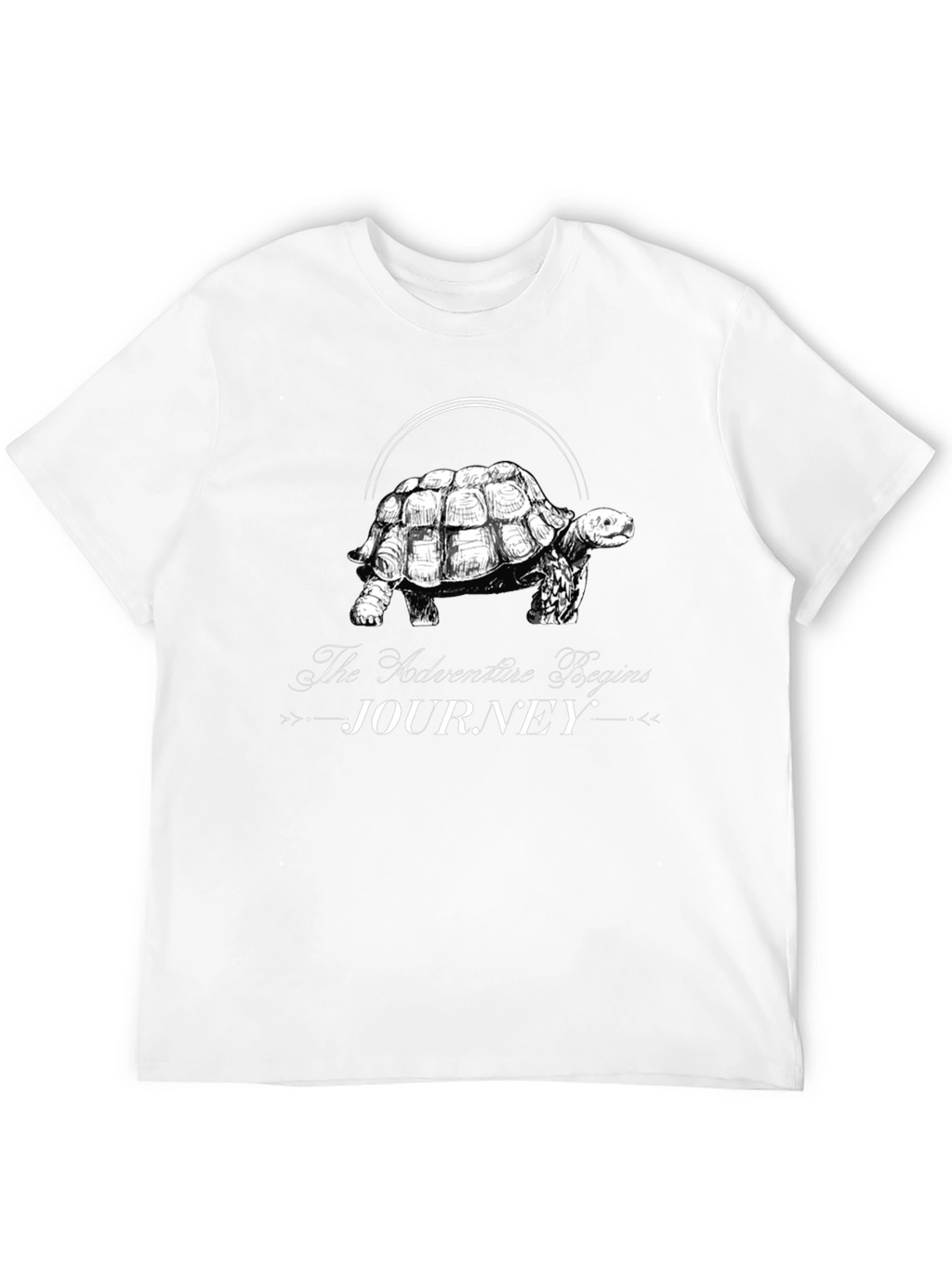 Adventure Begins Journey Turtle Graphic Tee