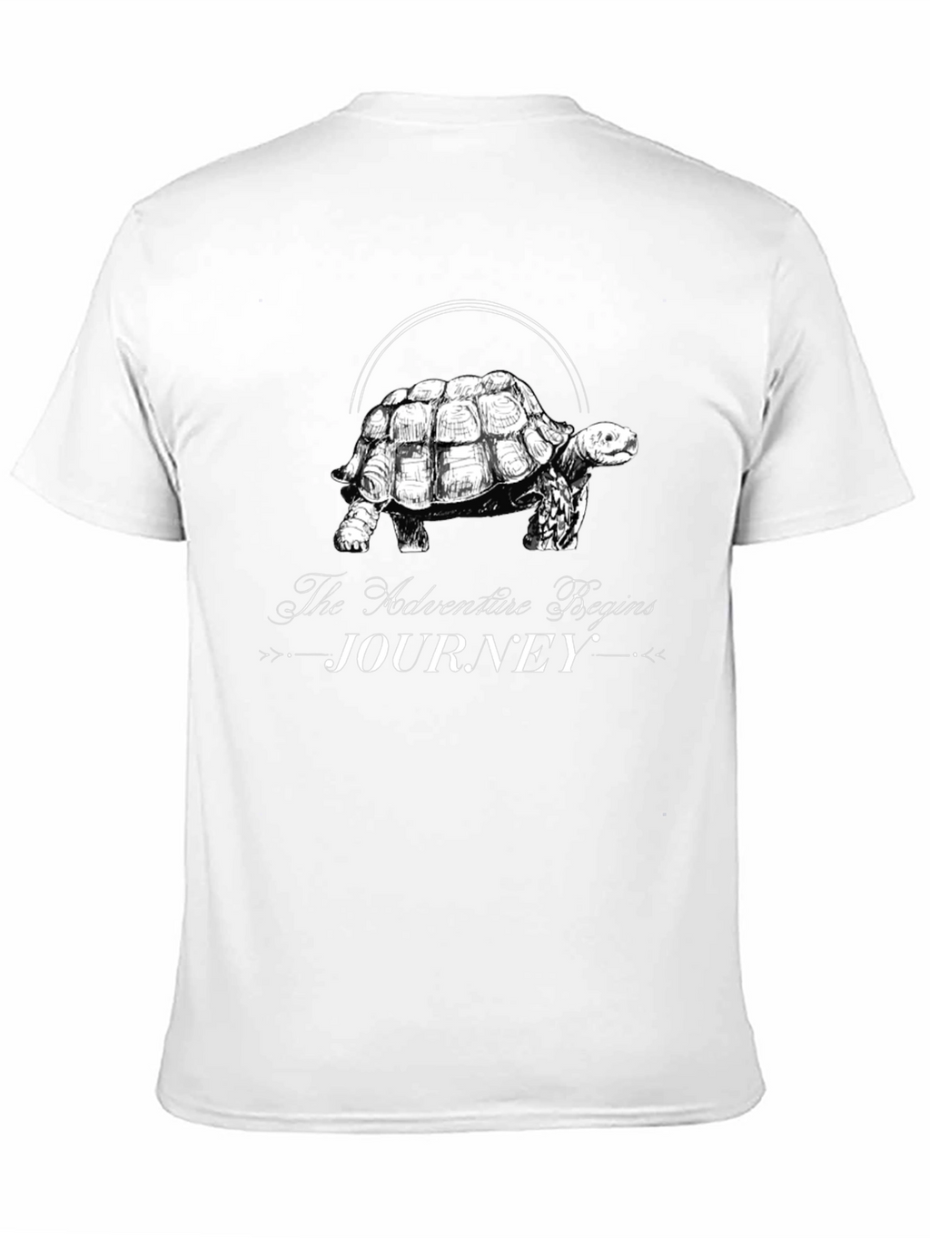 Adventure Begins Journey Turtle Graphic Tee