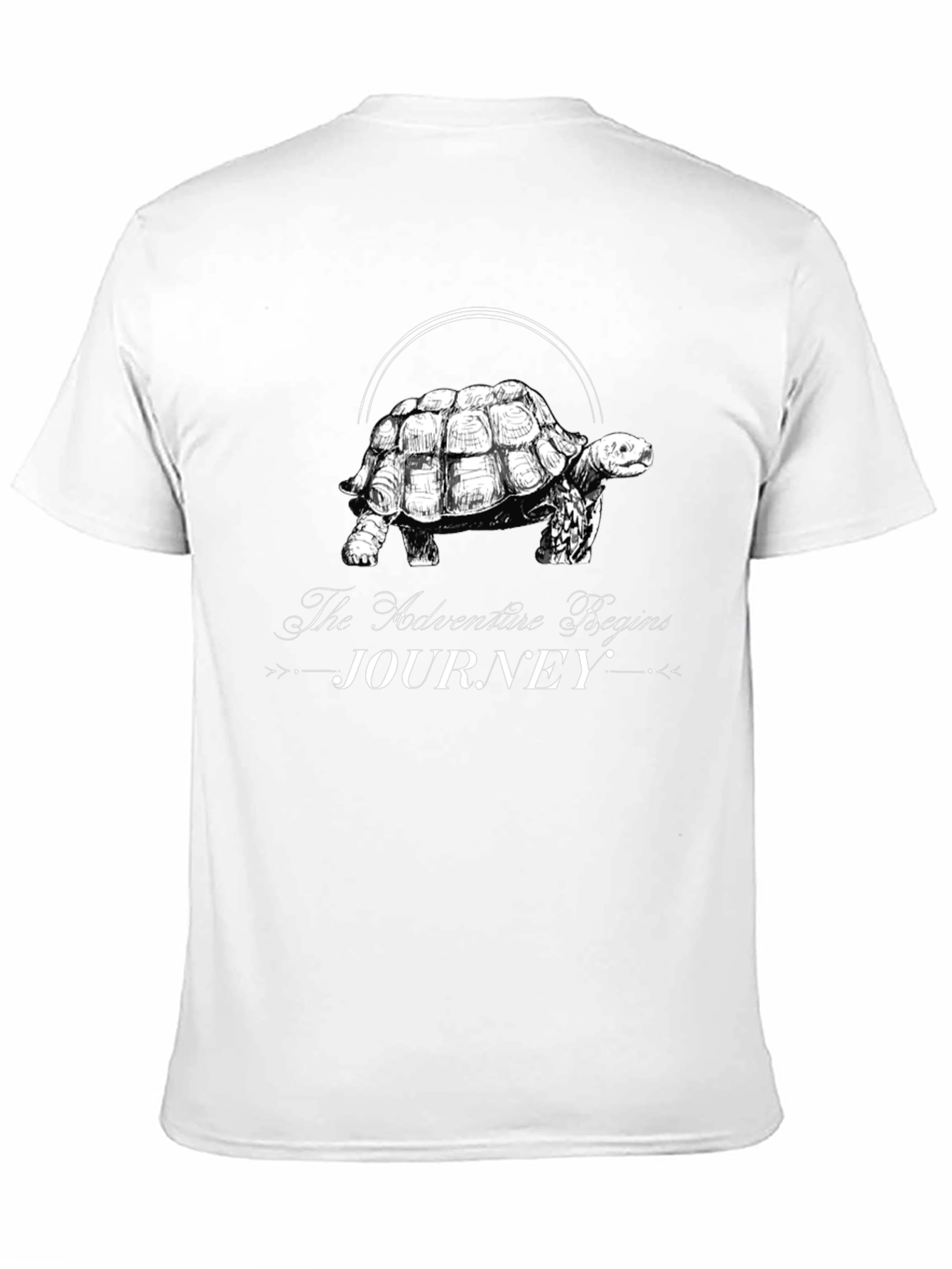 Adventure Begins Journey Turtle Graphic Tee