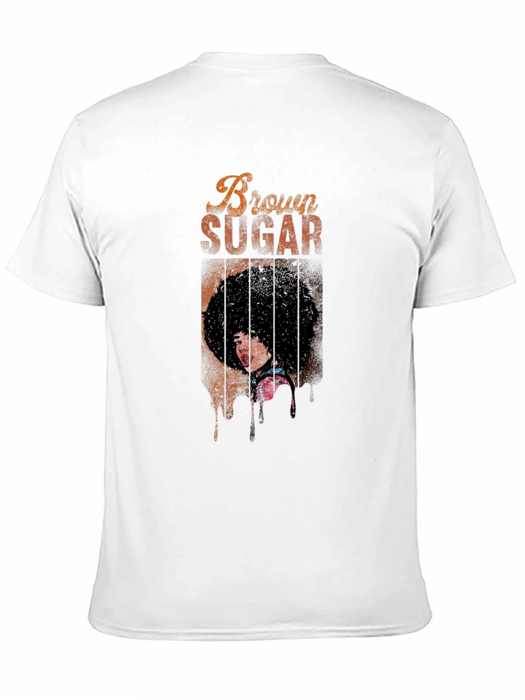 Brown Sugar Graphic Print Black T-Shirt