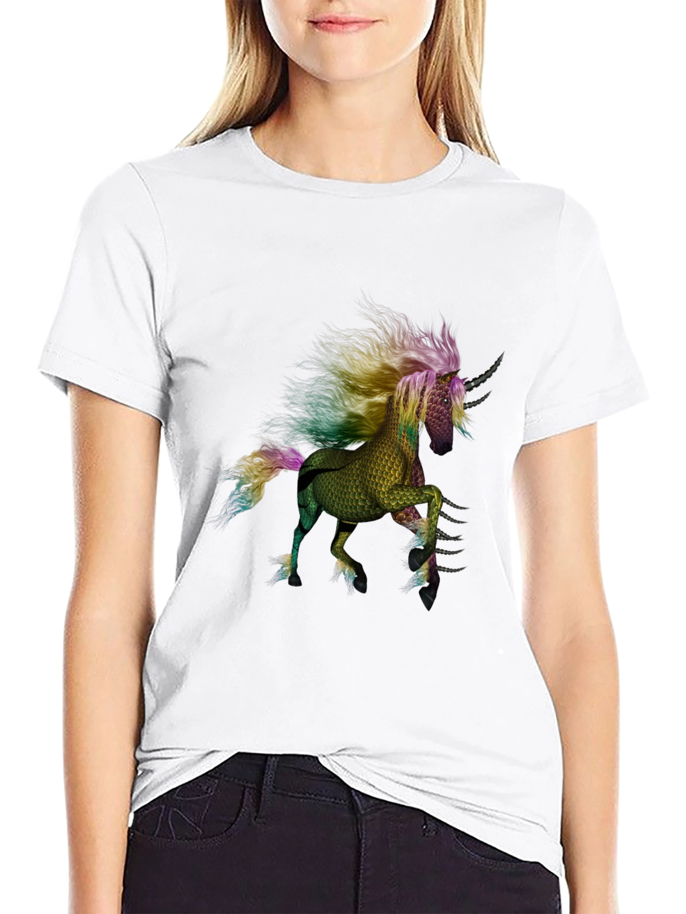 Unicorn Graphic T-Shirt - Black
