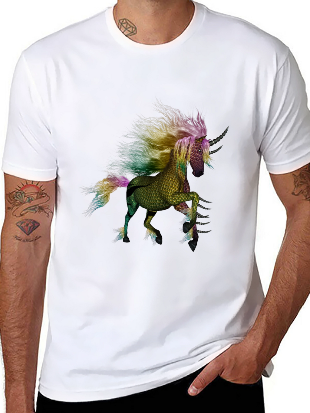 Unicorn Graphic T-Shirt - Black