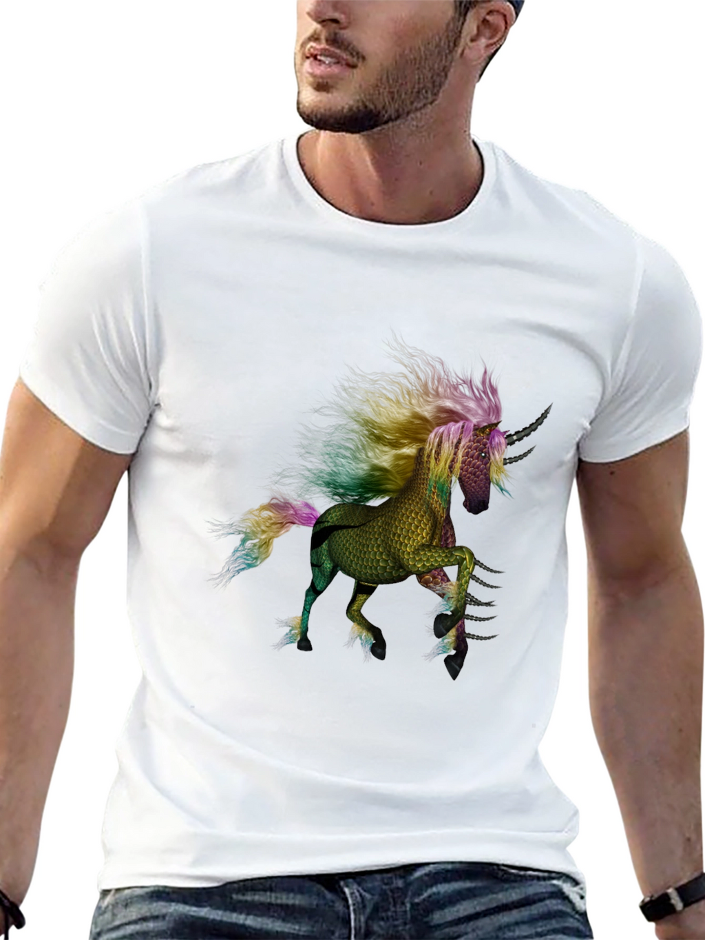 Unicorn Graphic T-Shirt - Black
