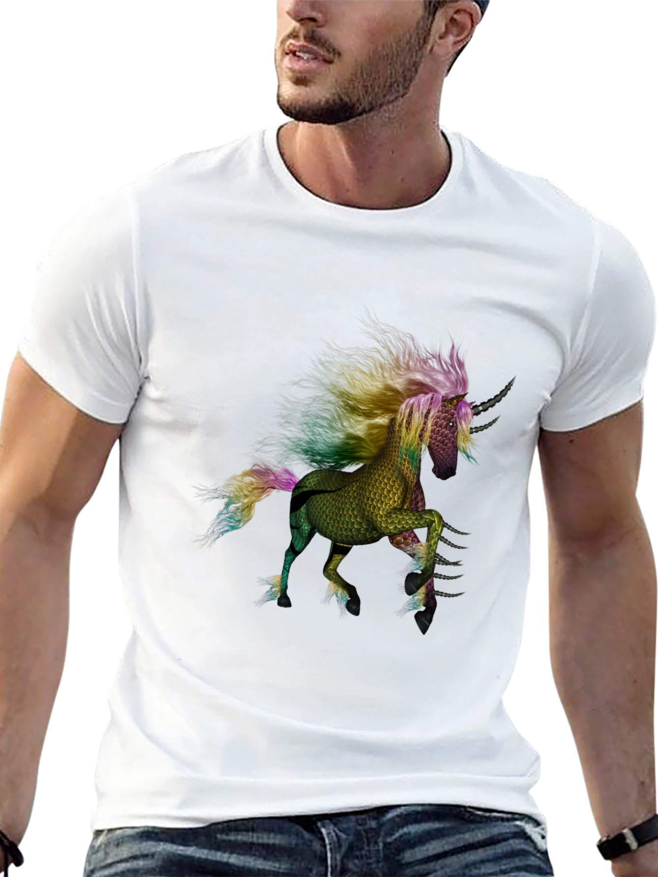 Unicorn Graphic T-Shirt - Black