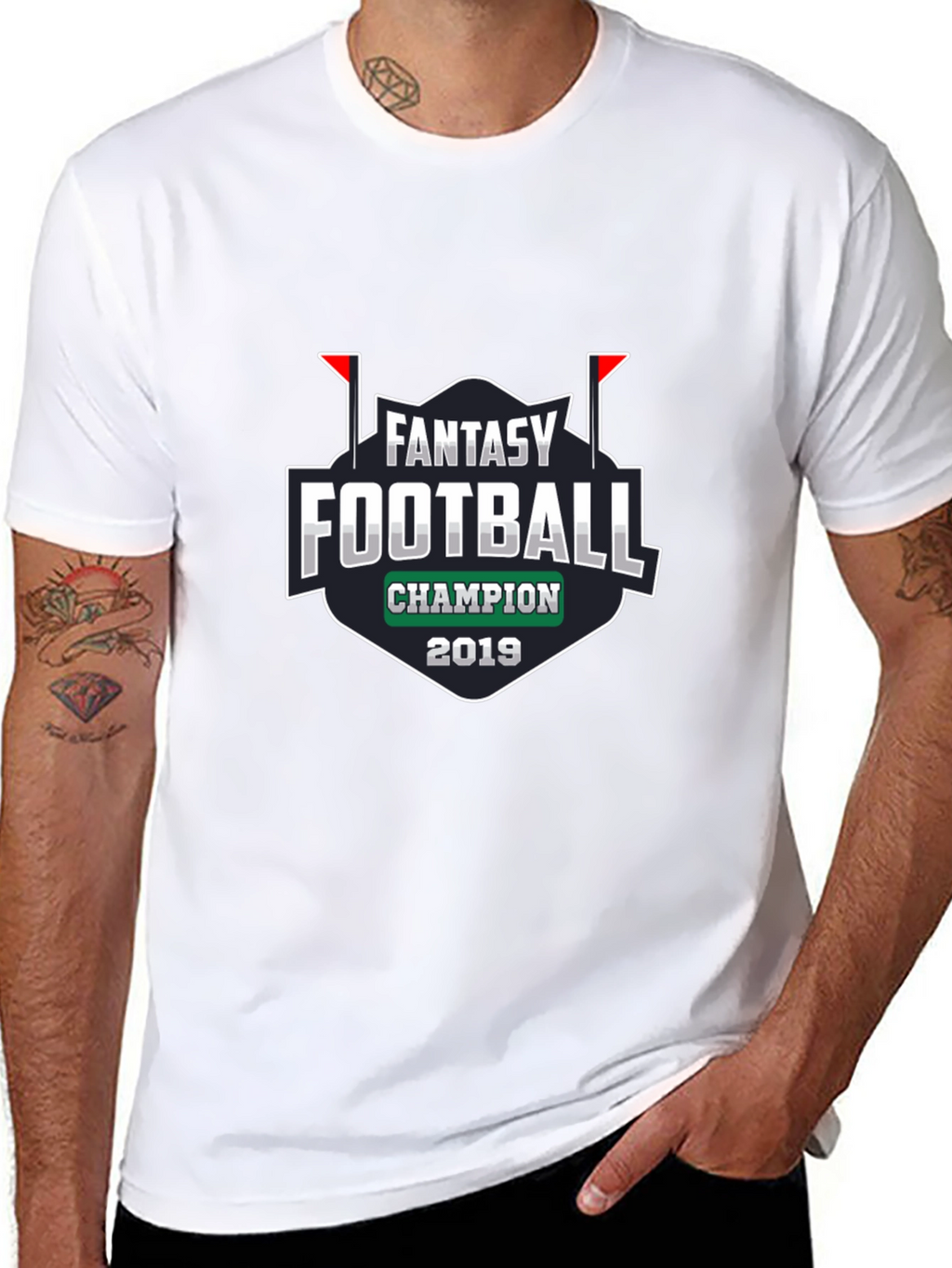 Fantasy Football Champion 2019 Black T-Shirt