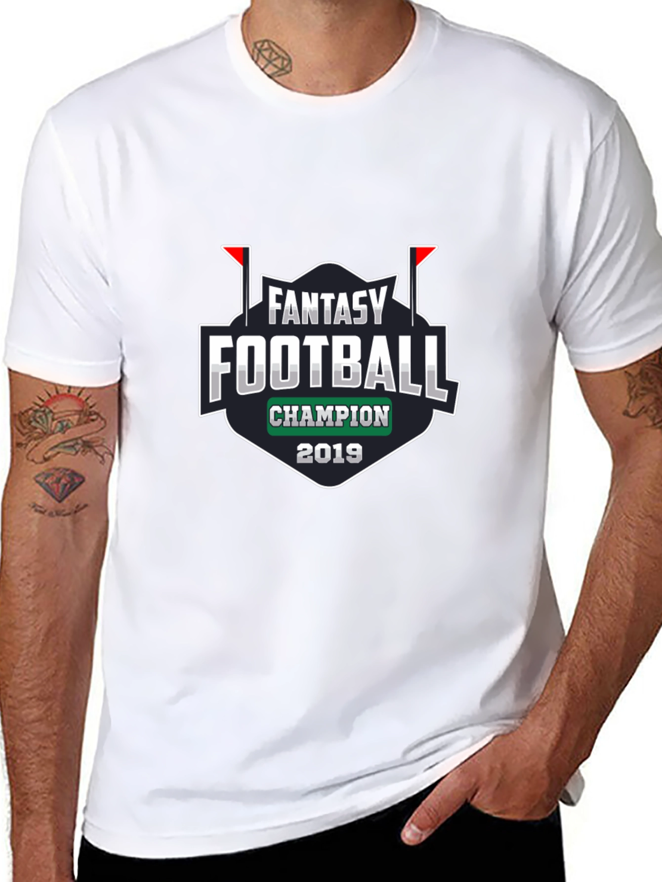 Fantasy Football Champion 2019 Black T-Shirt