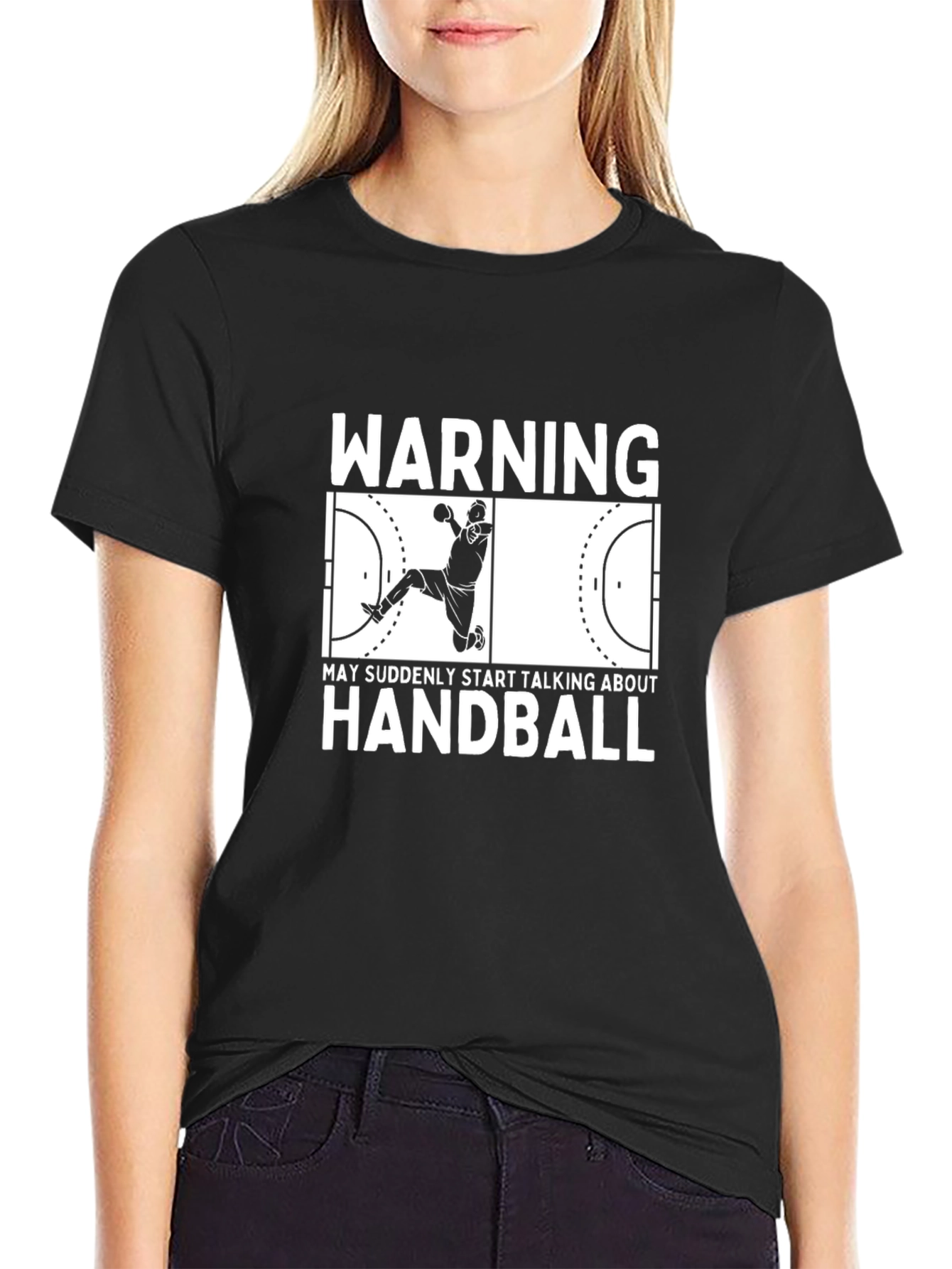 Warning May Talk About Handball T-Shirt