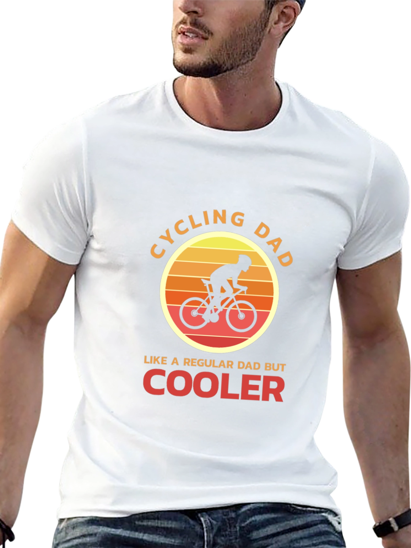 Cycling Dad T-Shirt - Cool Dad Biker Tee
