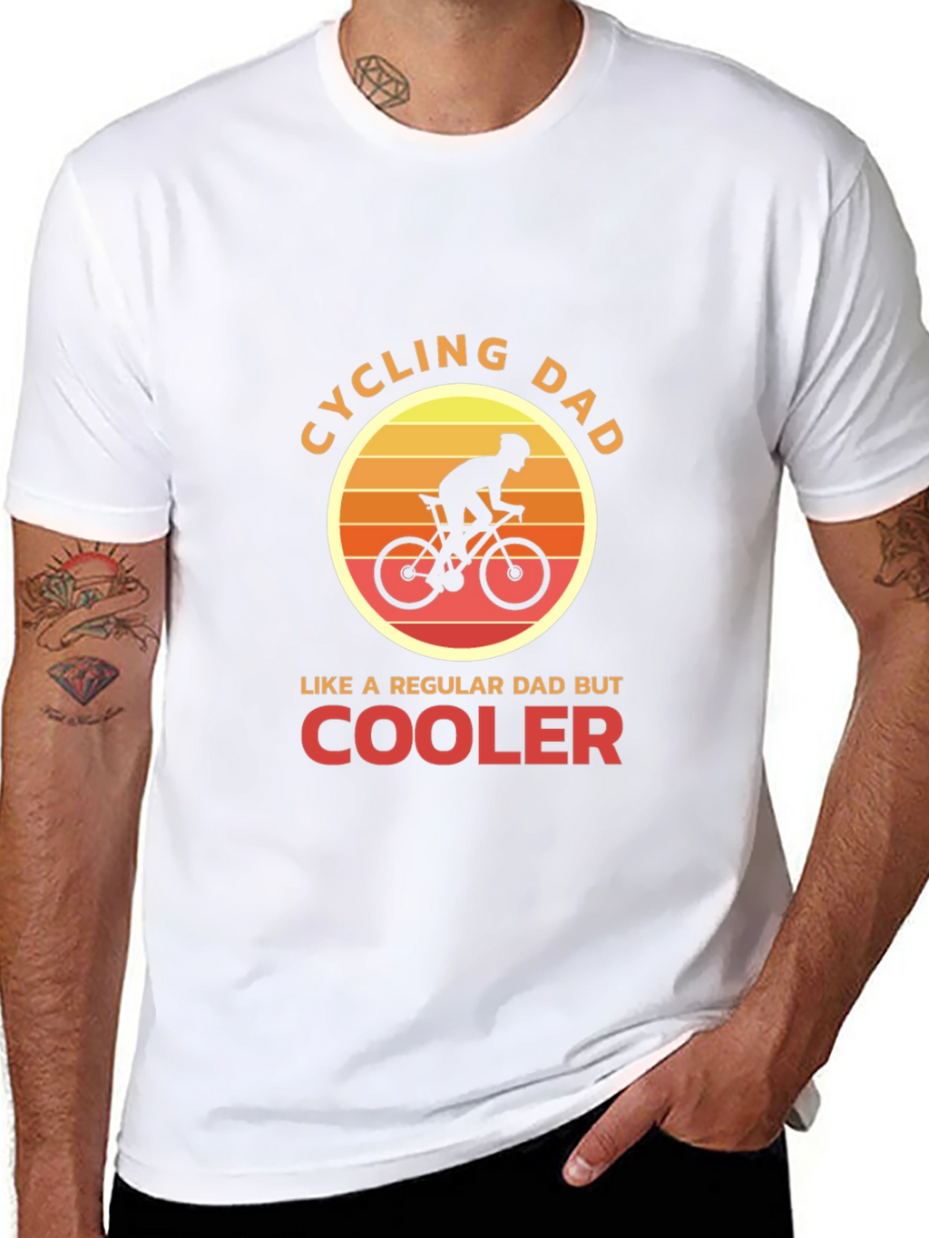 Cycling Dad T-Shirt - Cool Dad Biker Tee