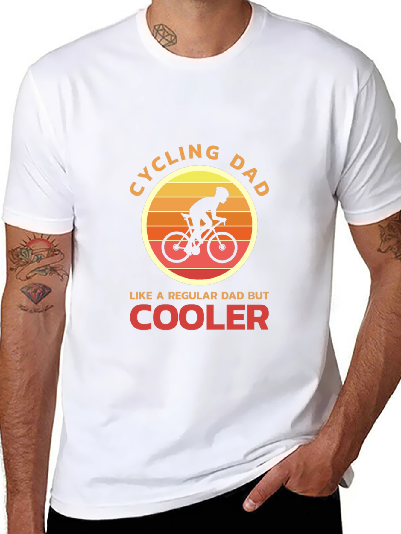 Cycling Dad T-Shirt - Cool Dad Biker Tee