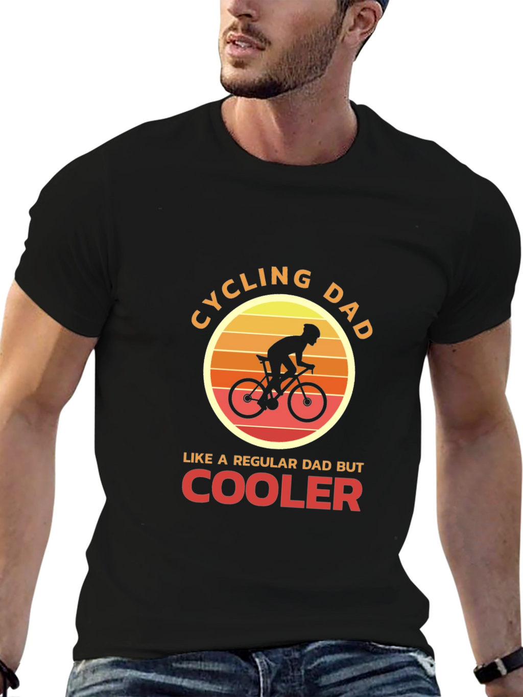 Cycling Dad T-Shirt - Cool Dad Biker Tee