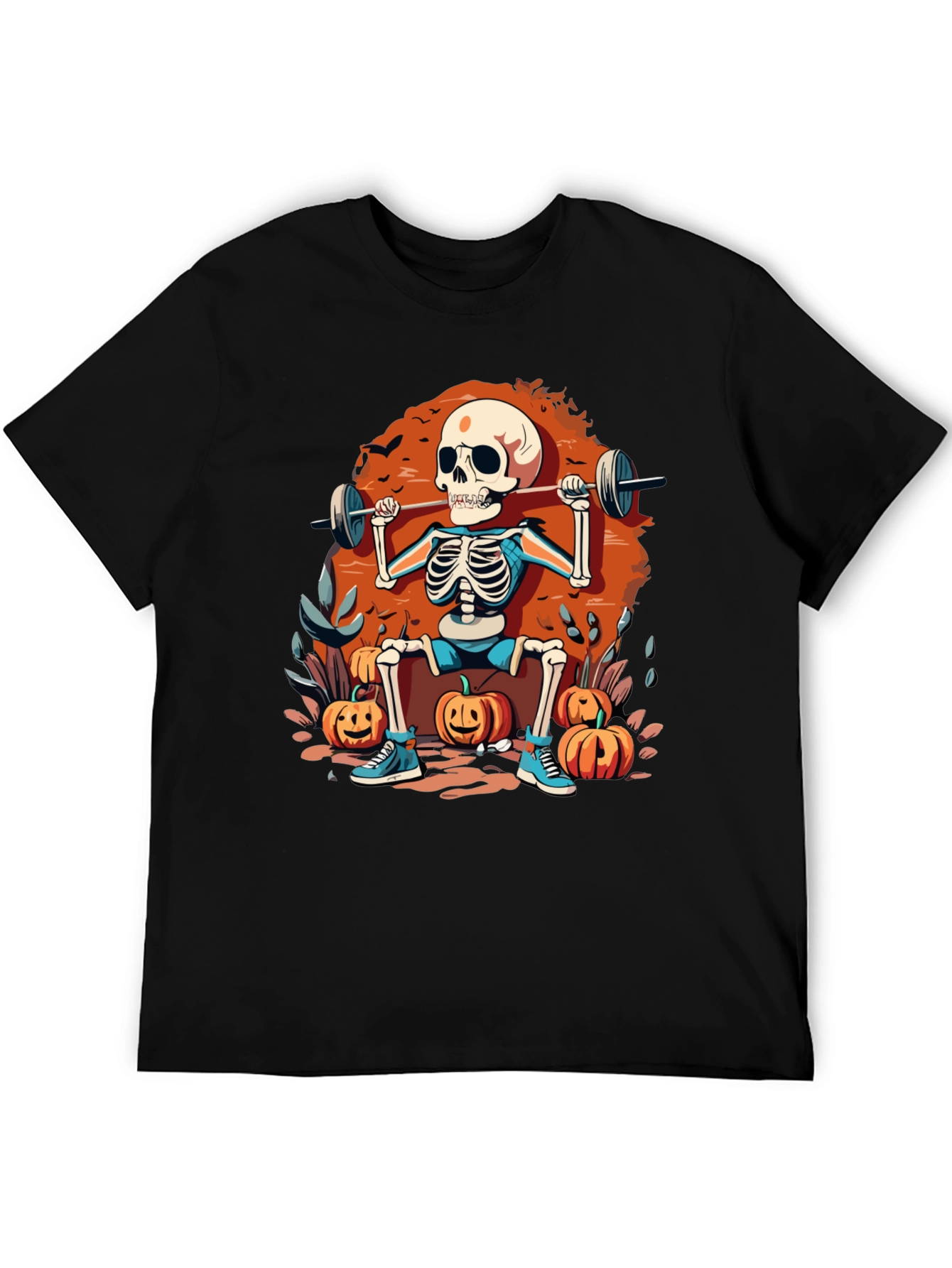 Skeleton Gym Halloween T-Shirt