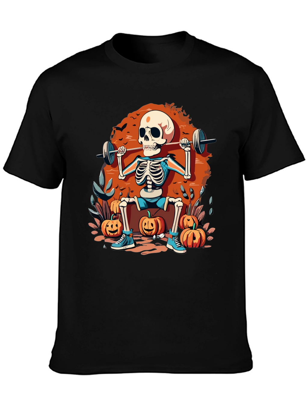 Skeleton Gym Halloween T-Shirt