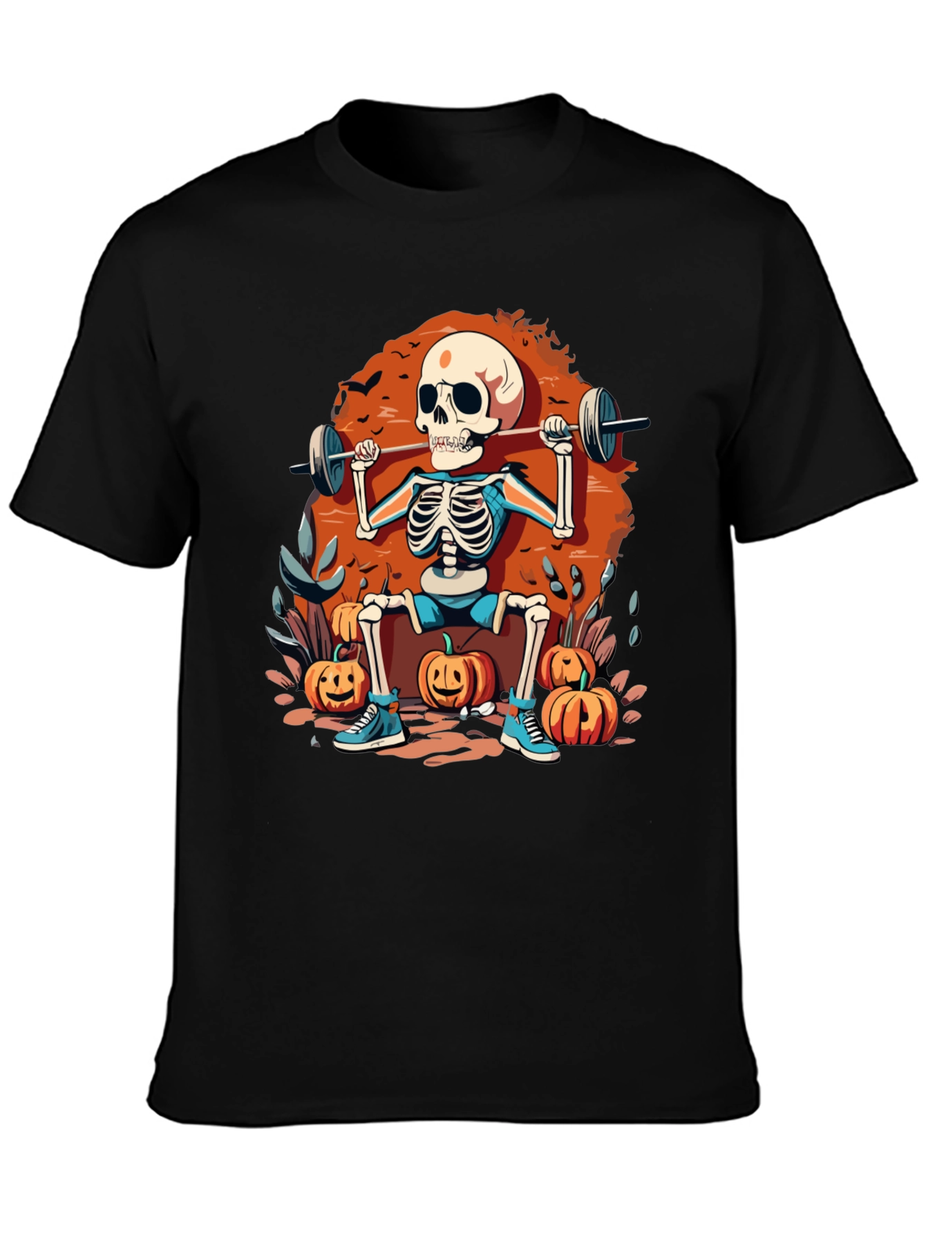 Skeleton Gym Halloween T-Shirt