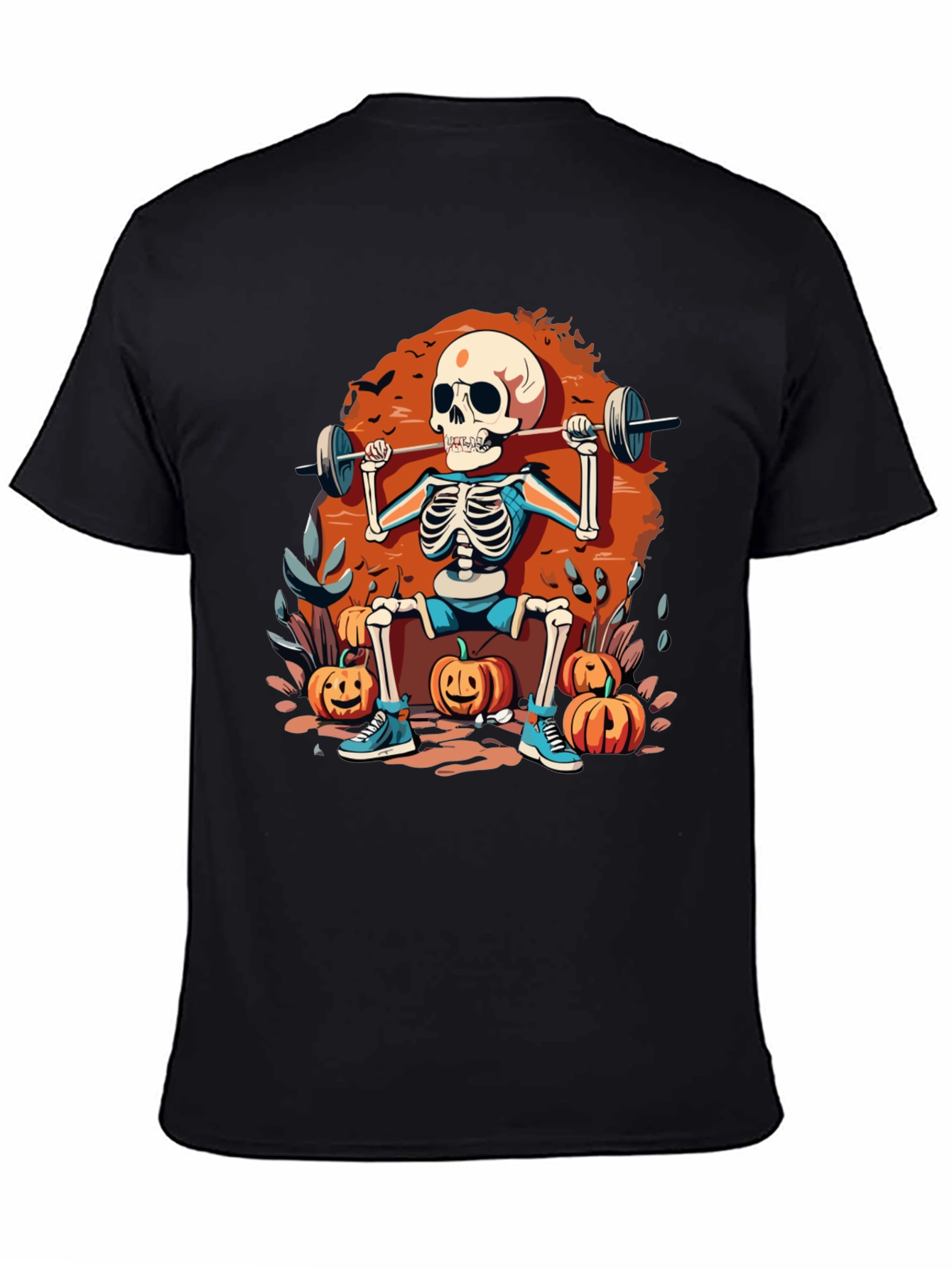 Skeleton Gym Halloween T-Shirt