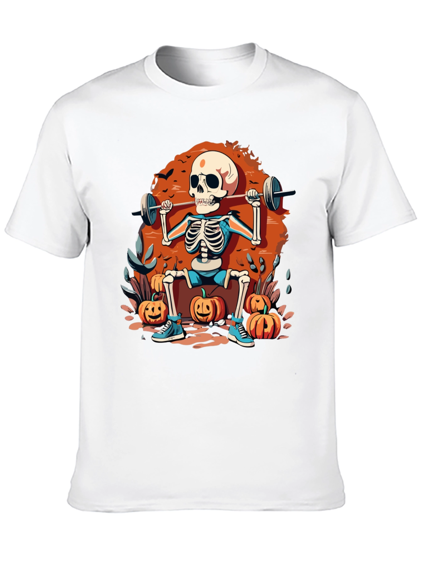 Skeleton Gym Halloween T-Shirt