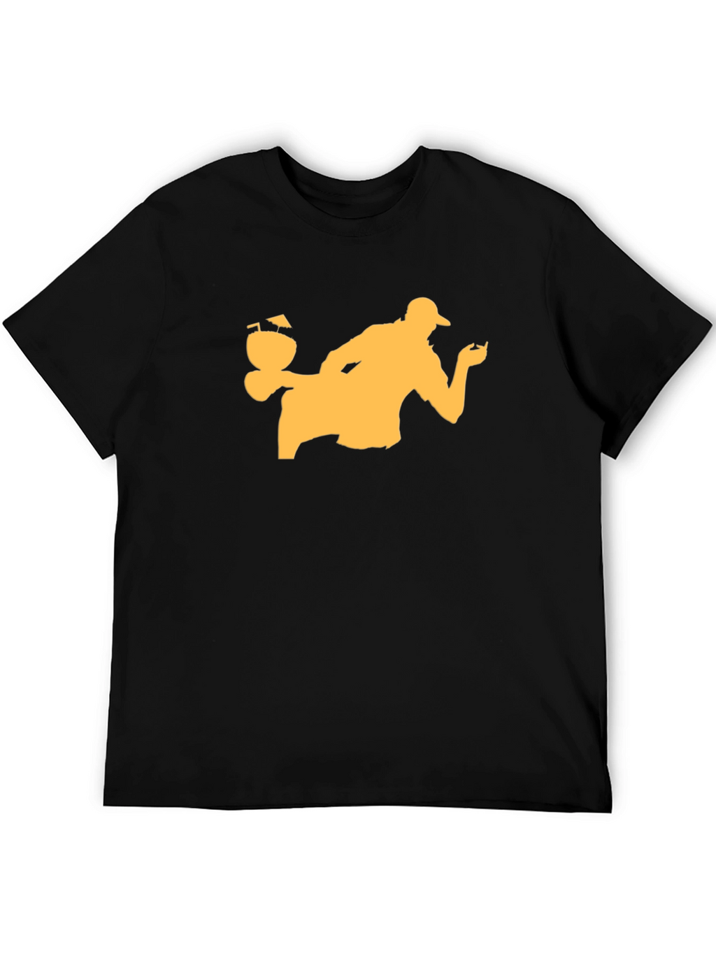 Bartender Silhouette Black T-Shirt