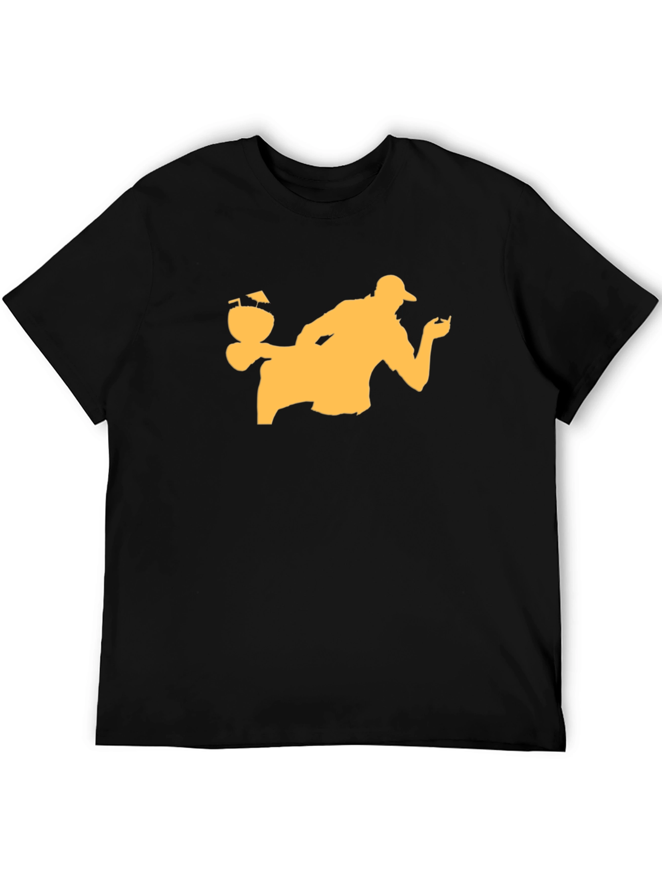 Bartender Silhouette Black T-Shirt