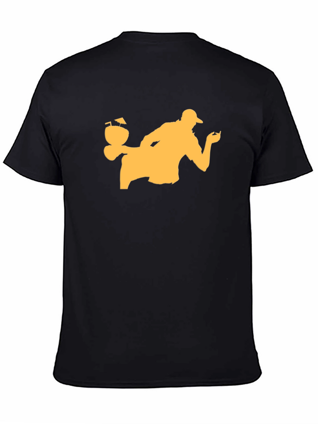 Bartender Silhouette Black T-Shirt
