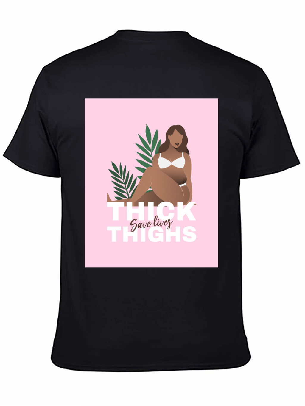 Thick Thighs Save Lives Graphic Tee - Black
