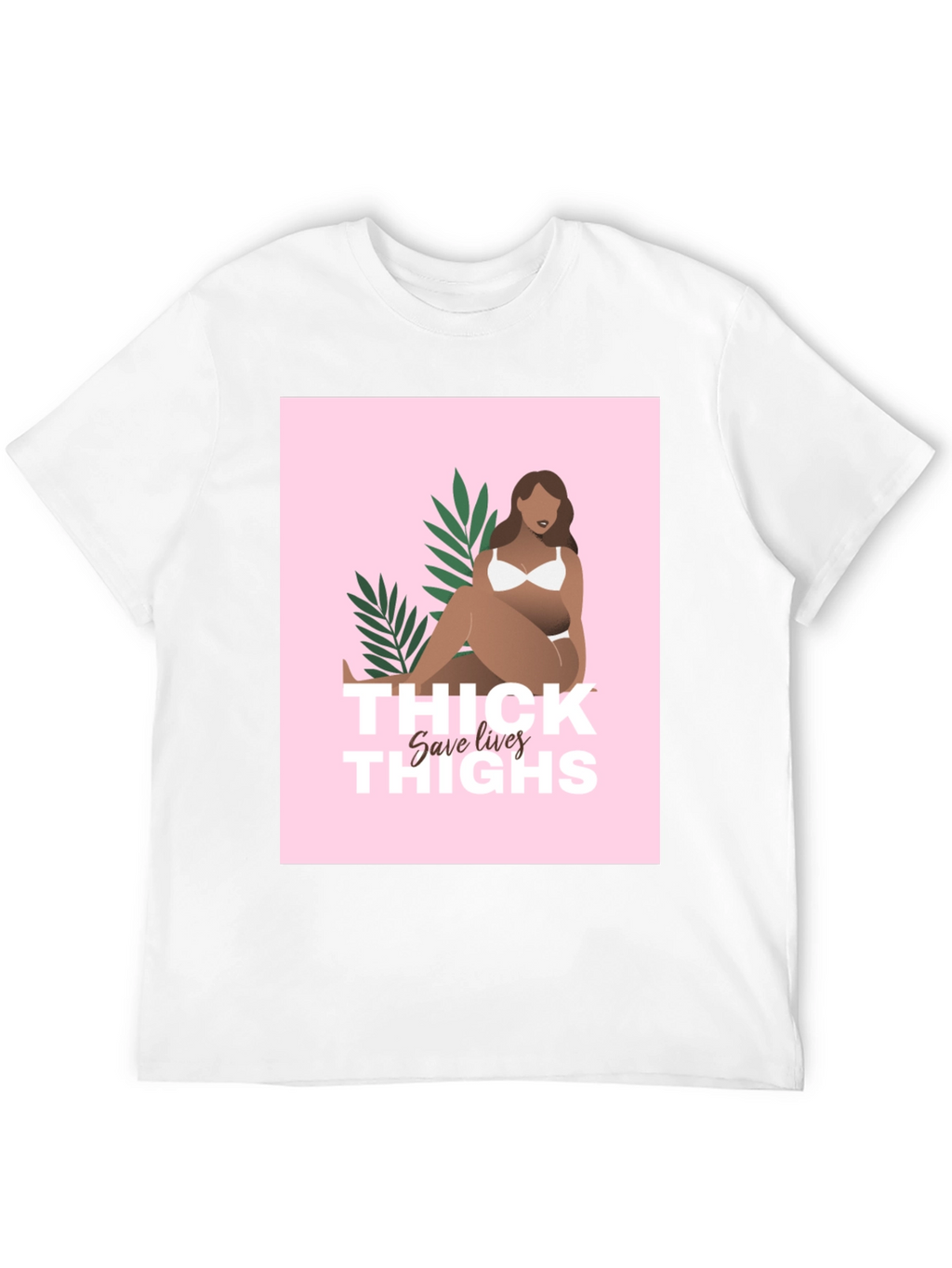 Thick Thighs Save Lives Graphic Tee - Black