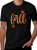 Its Fall Time Graphic Tee - Autumn Season Shirt